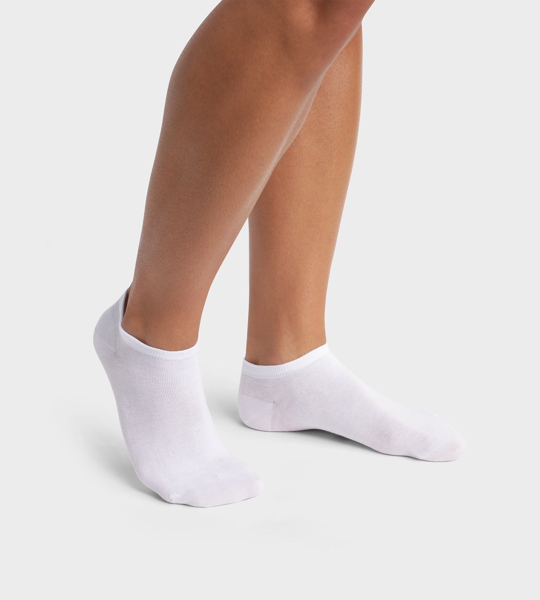DIM Pack of 2 pairs of White men's socks in organic cotton Dim Good