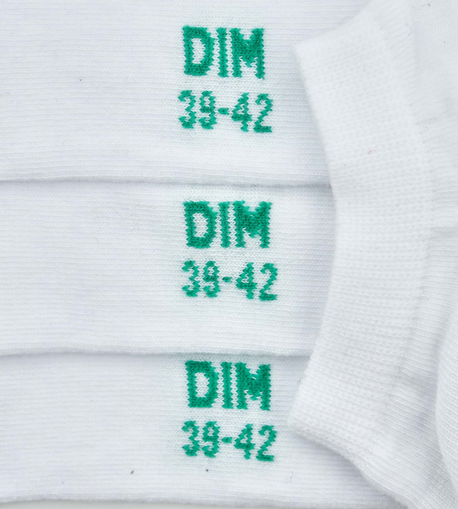 DIM Pack of 2 pairs of White men's socks in organic cotton Dim Good