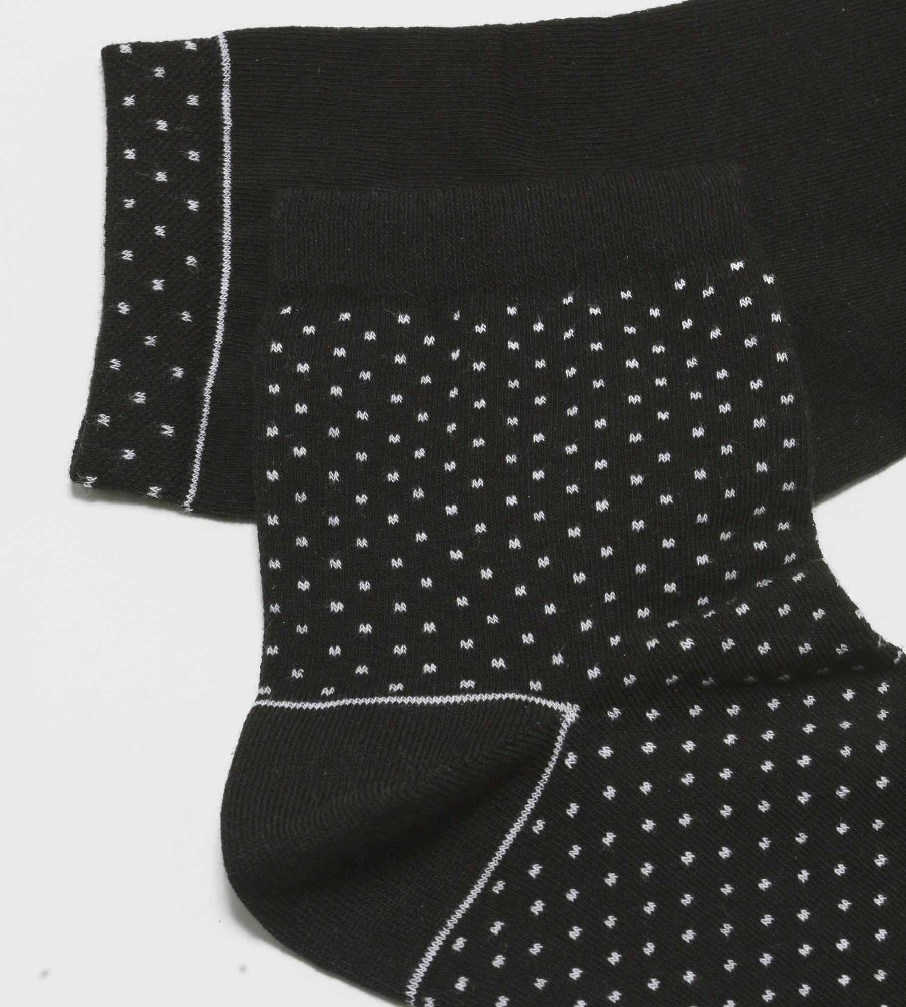 DIM Pack of 2 pairs of black women's socks in organic cotton with polka dots Dim Good