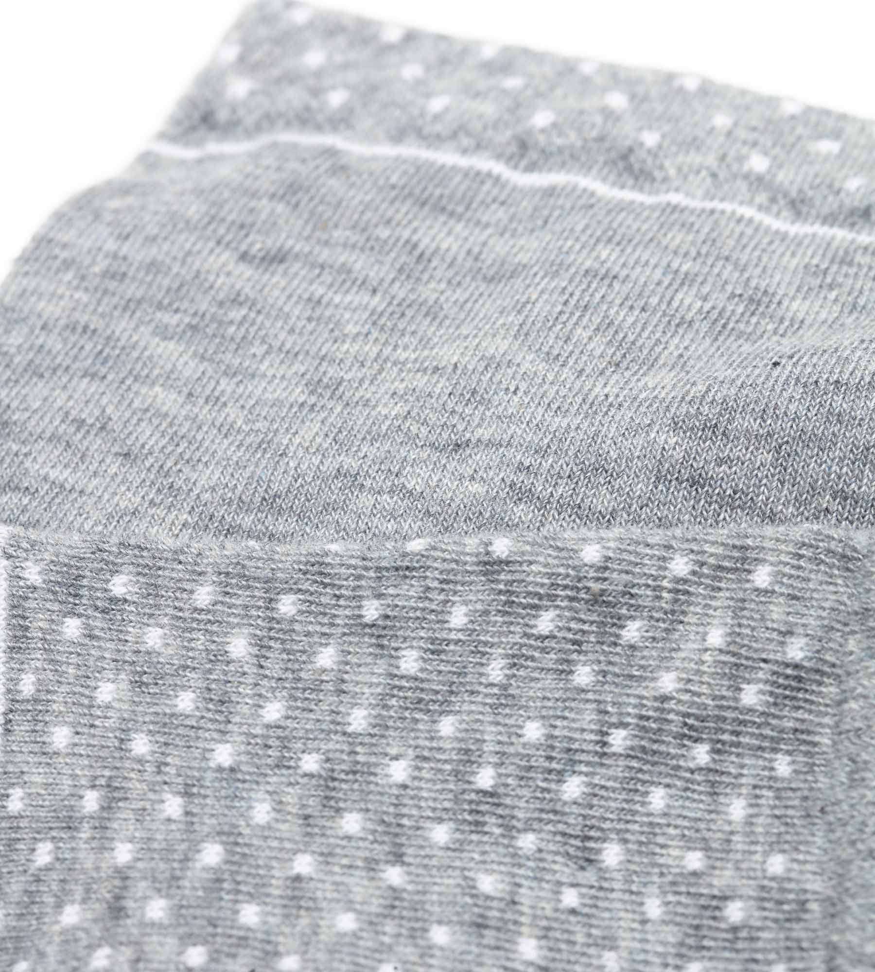 DIM Pack of 2 pairs of gray women's socks in organic cotton with polka dots Dim Good