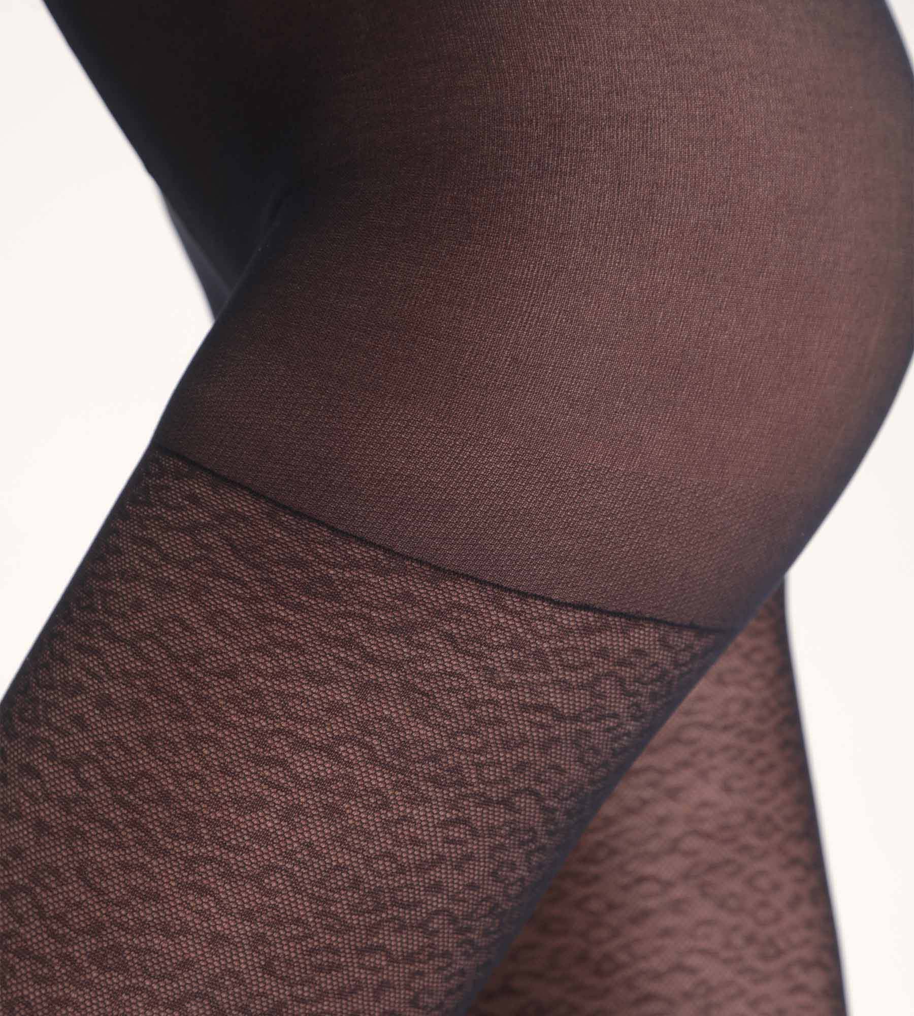 DIM Black leopard print tights Dim Style
