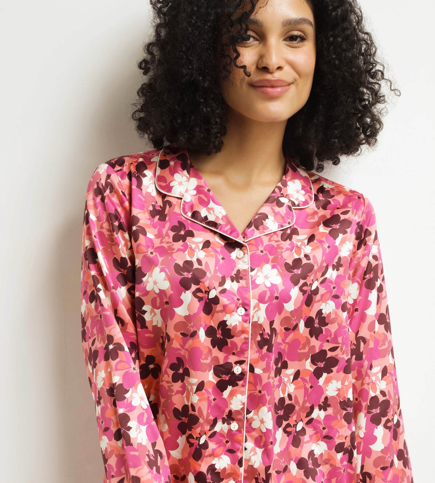 DIM Women's pyjama set Fig with flowers Don't Disturb