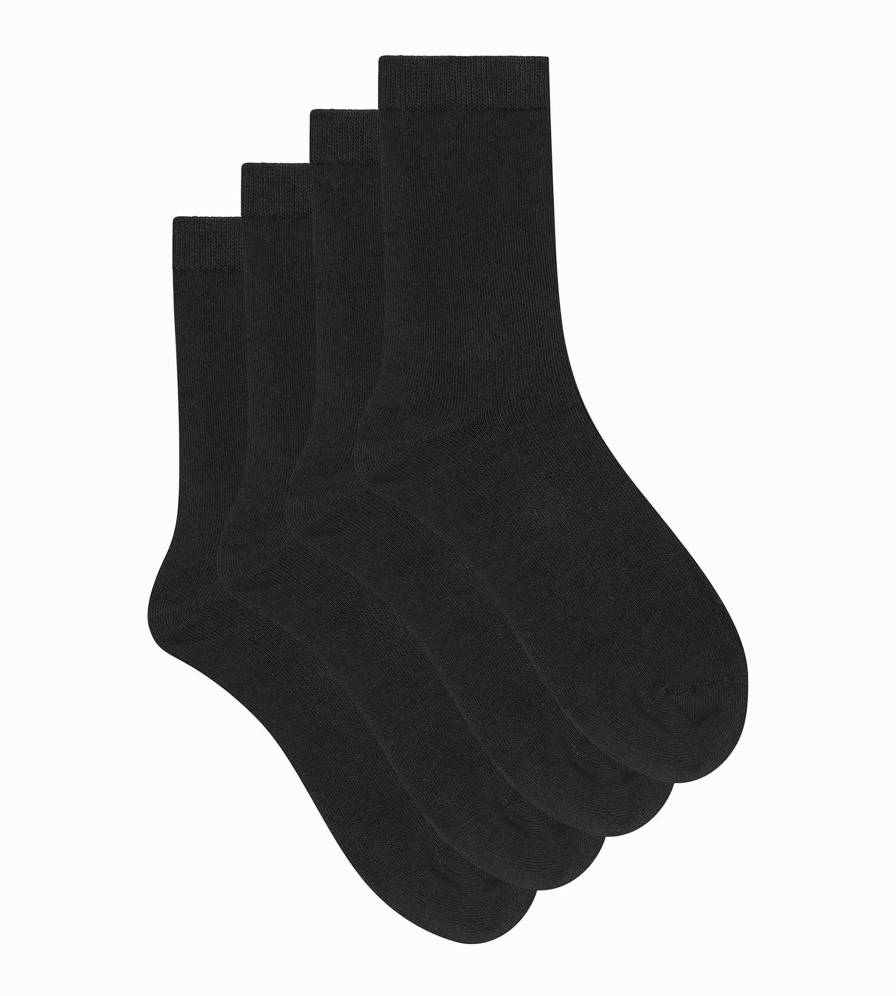 DIM Pack of 2 pairs of women's black Thermo Fleece socks