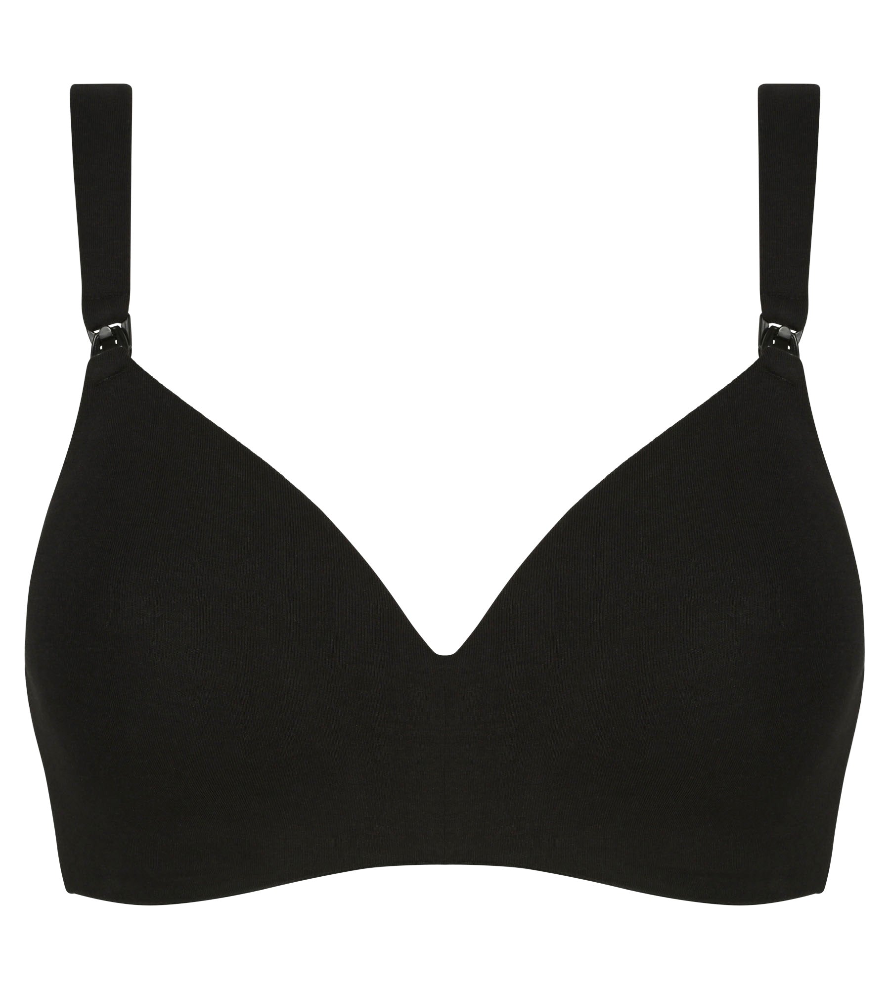 DIM Black cotton jersey nursing bra Dim Maternity