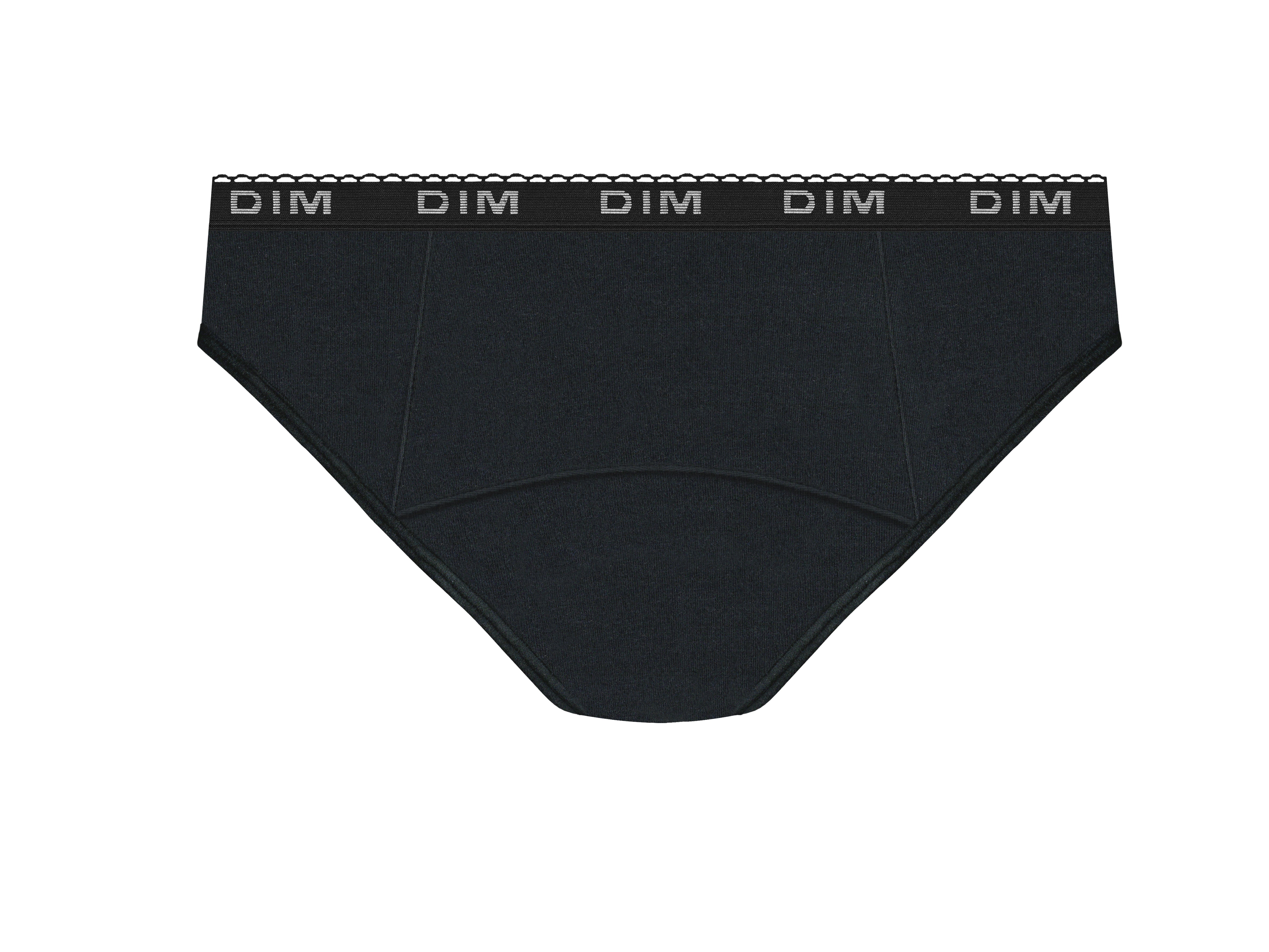 DIM Organic cotton washable period pants Black Very heavy flow Dim Protect
