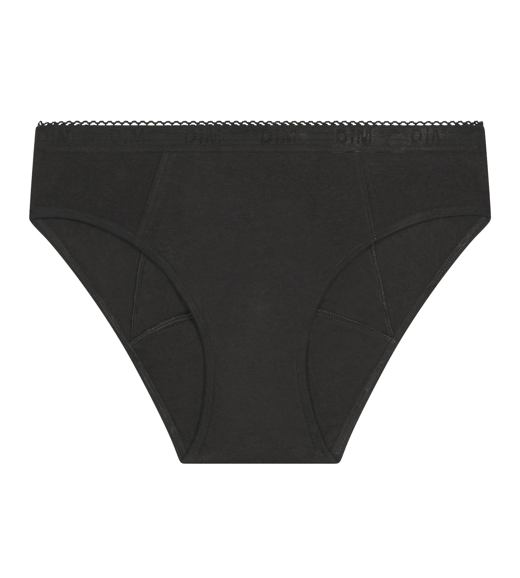 DIM Organic cotton washable period pants Black Very heavy flow Dim Protect