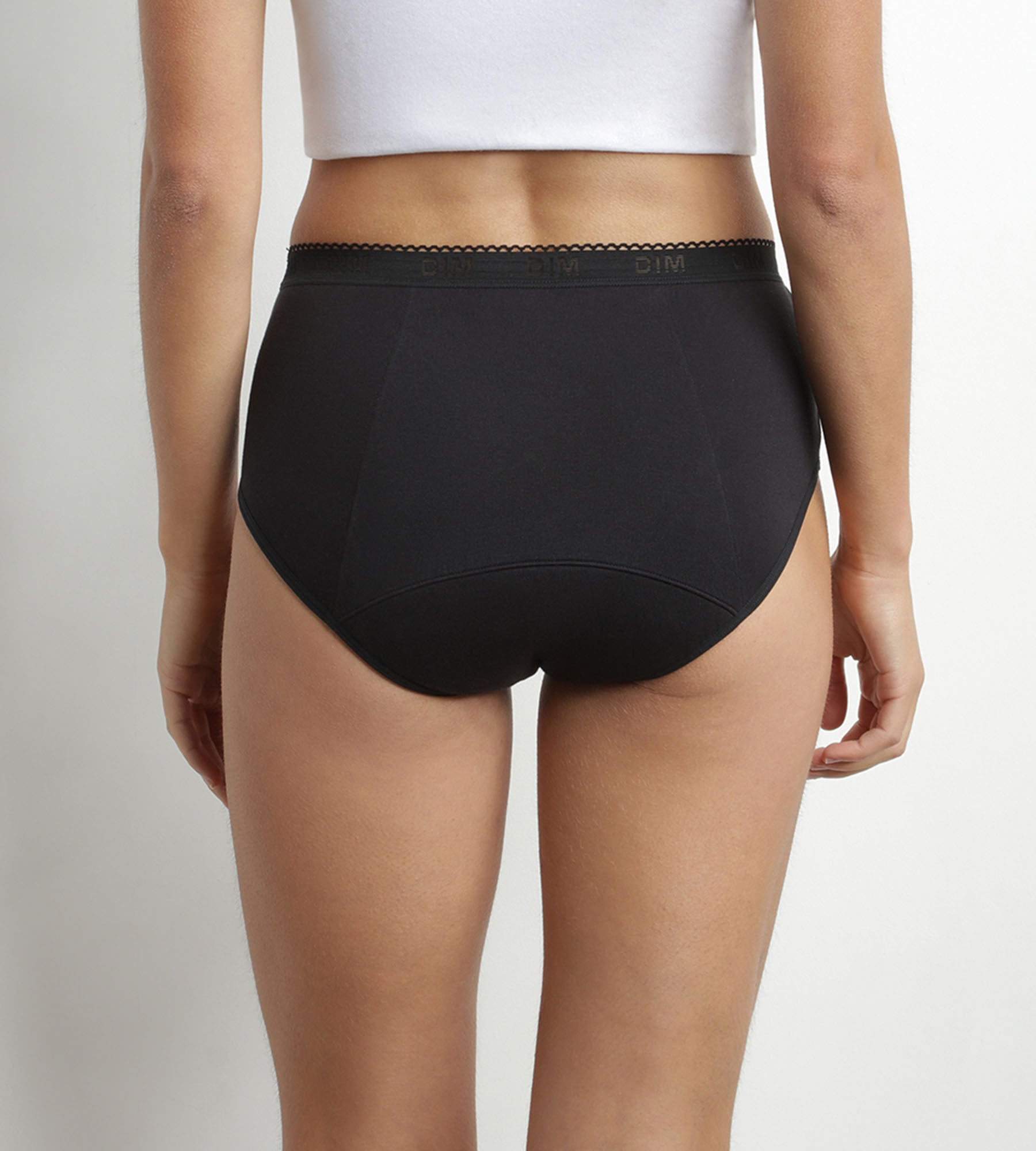 DIM Washable period shorty organic cotton Black Very heavy flow Dim Protect