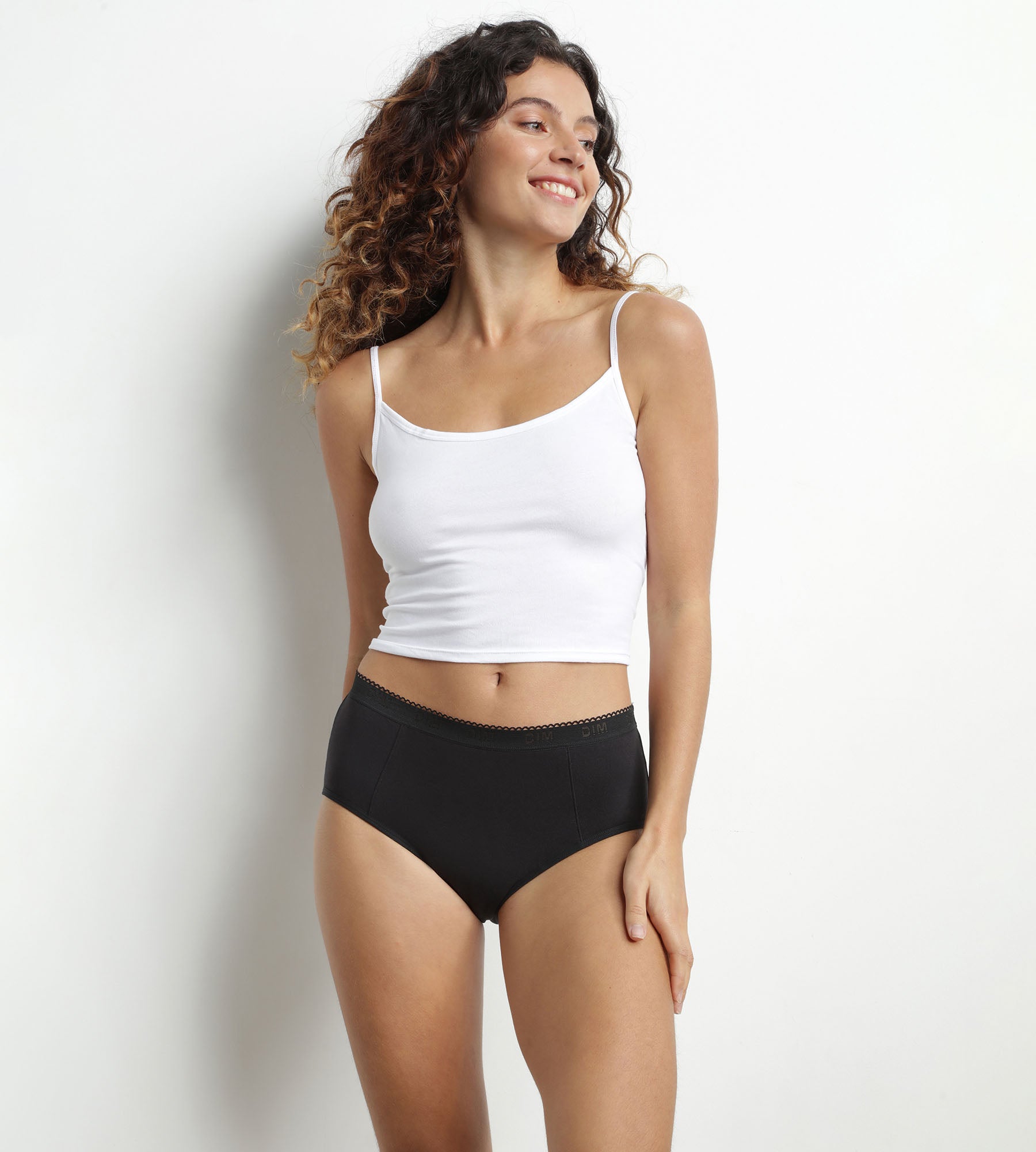 DIM Washable period shorty organic cotton Black Very heavy flow Dim Protect