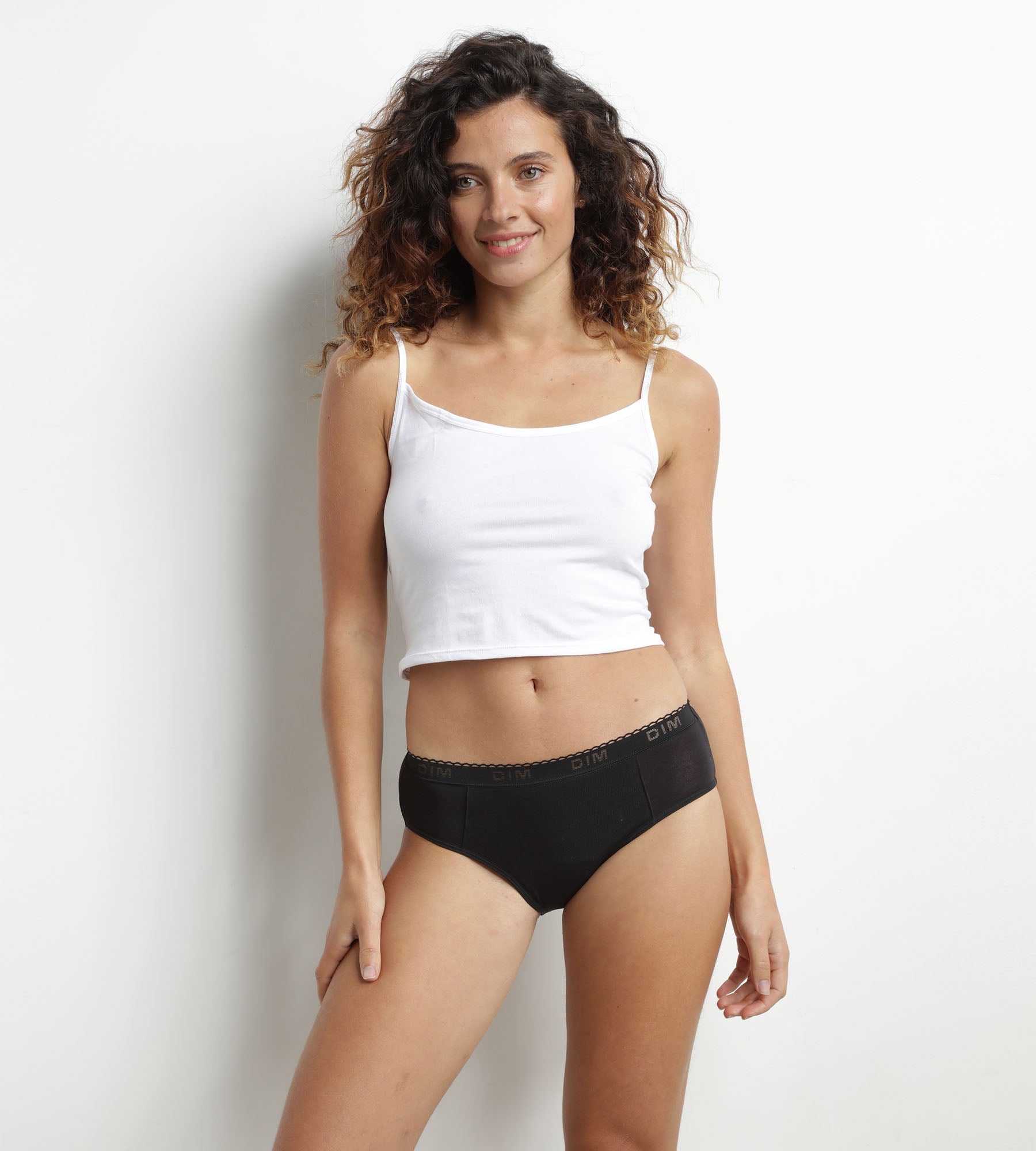 DIM Organic cotton period panties Black Medium flow Dim My Protect