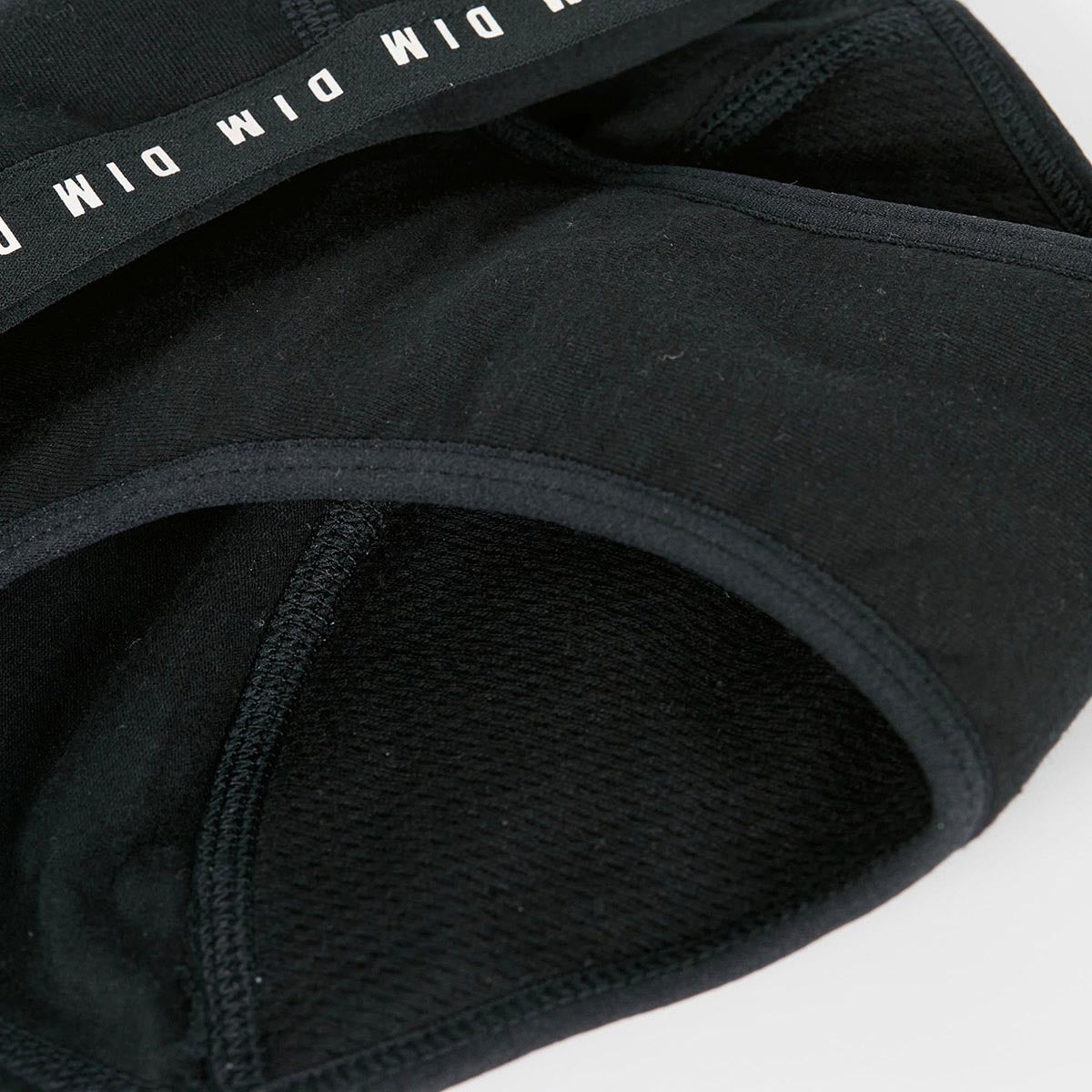 DIM Girls' Black Dim Protect organic cotton medium flow period knickers