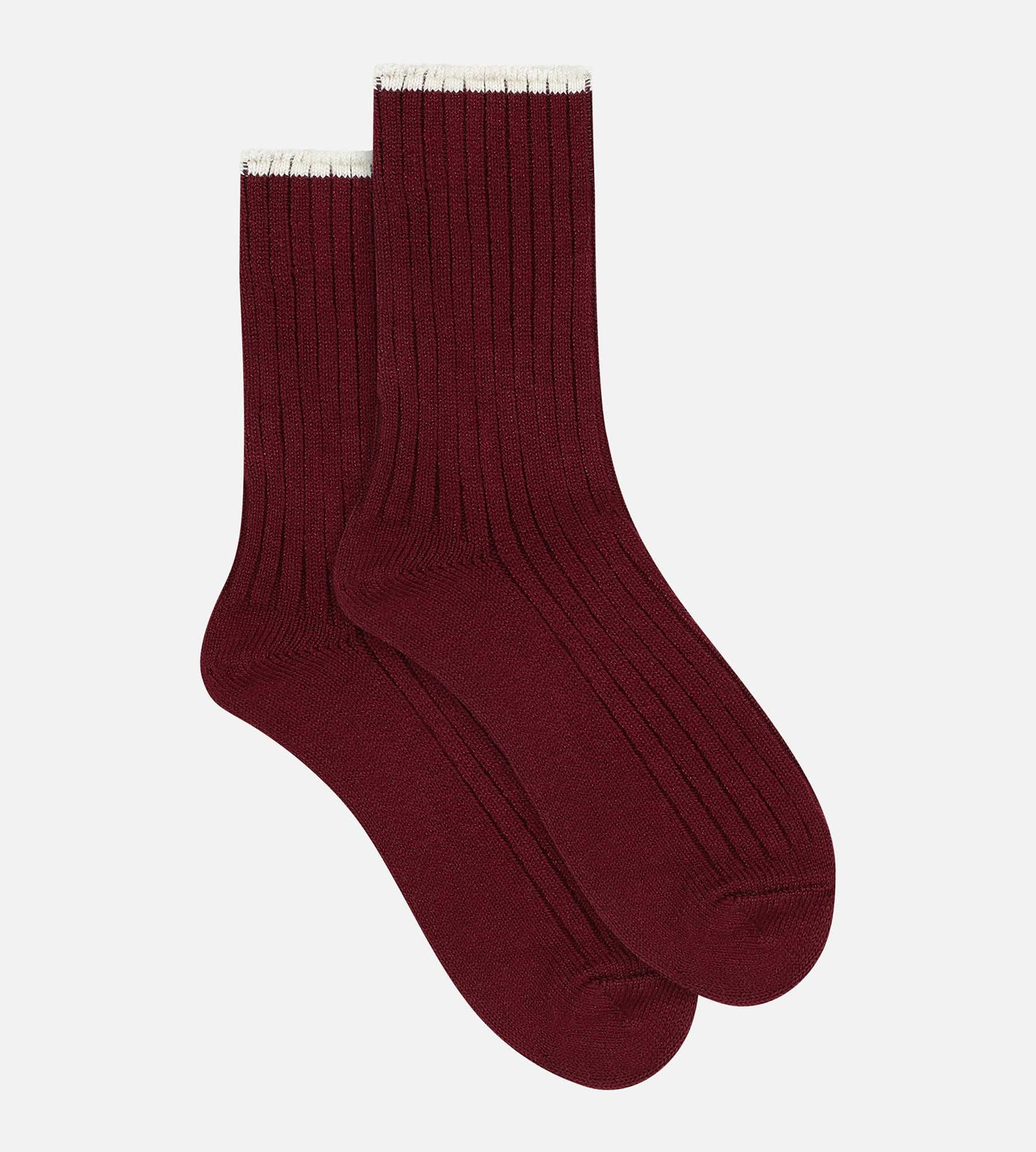 DIM Women's Fig ribbed Bamboo socks
