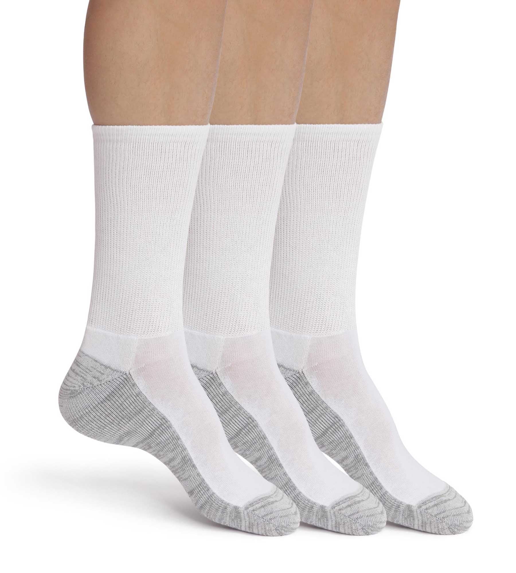 DIM Pack of 3 pairs of men's cotton socks White Grey EcoDim Sport