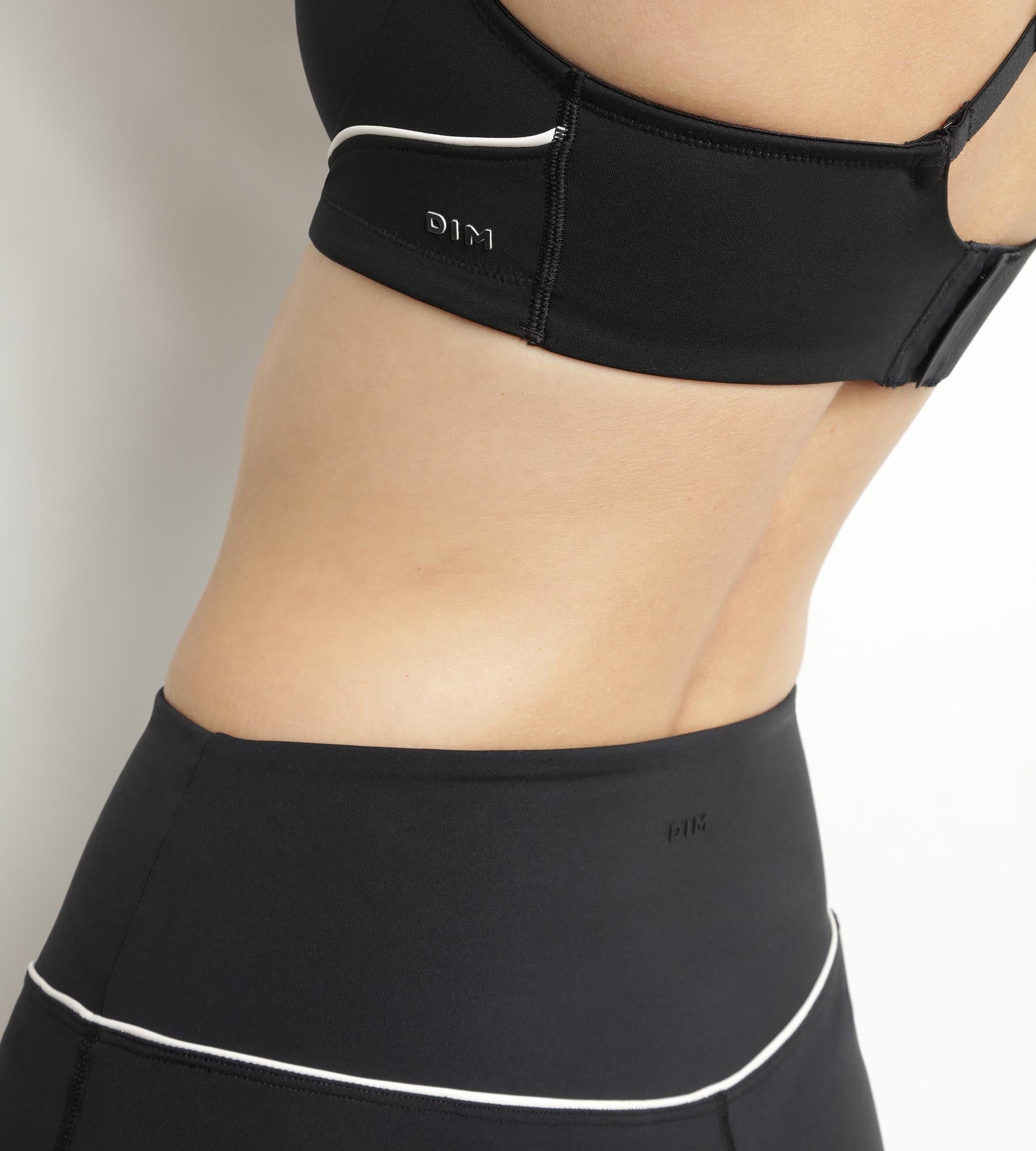 DIM Women's sports cyclist in black sculpting microfibre Dim Move