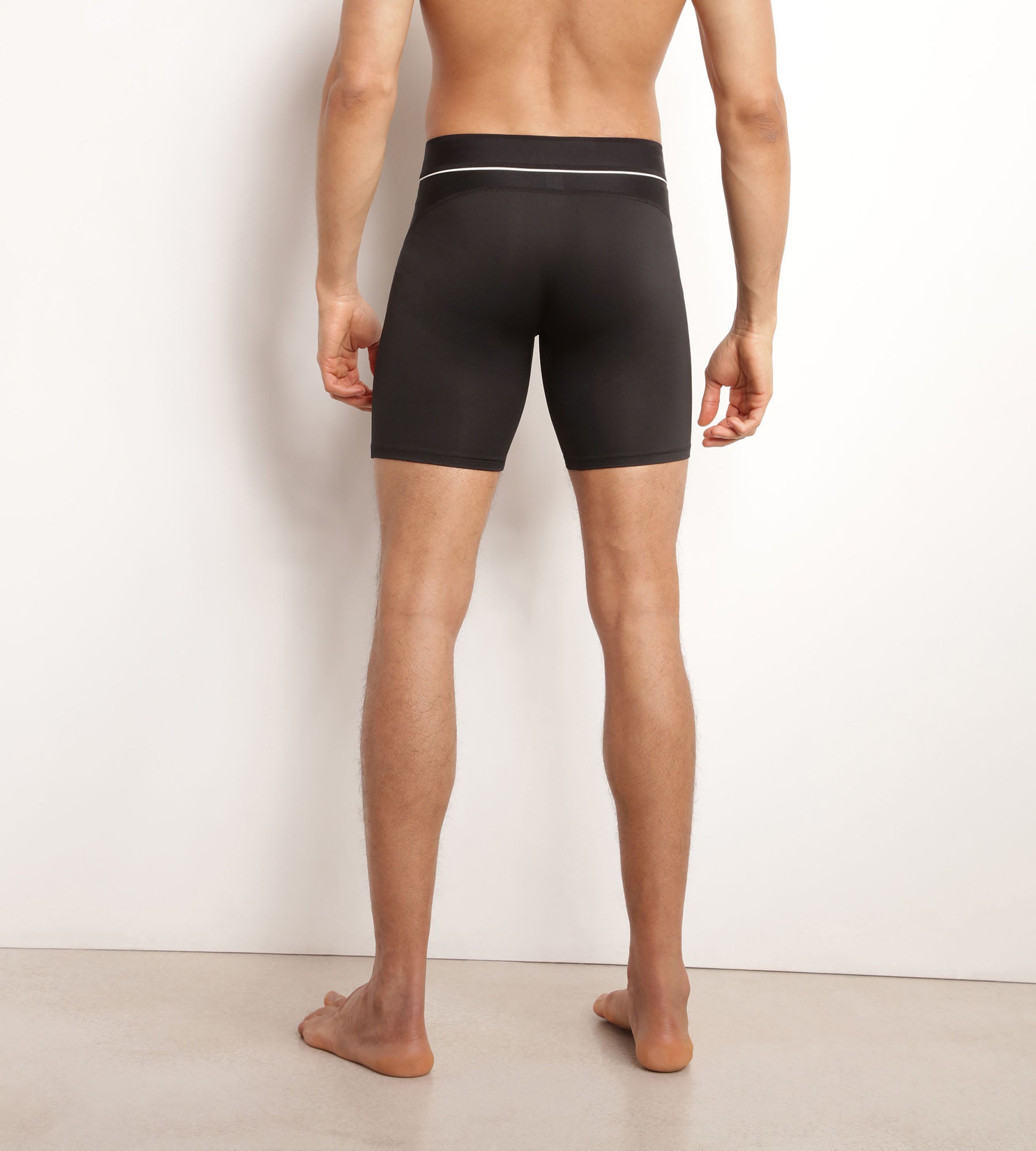 DIM Men's microfibre and mesh boxer shorts Black Dim Move