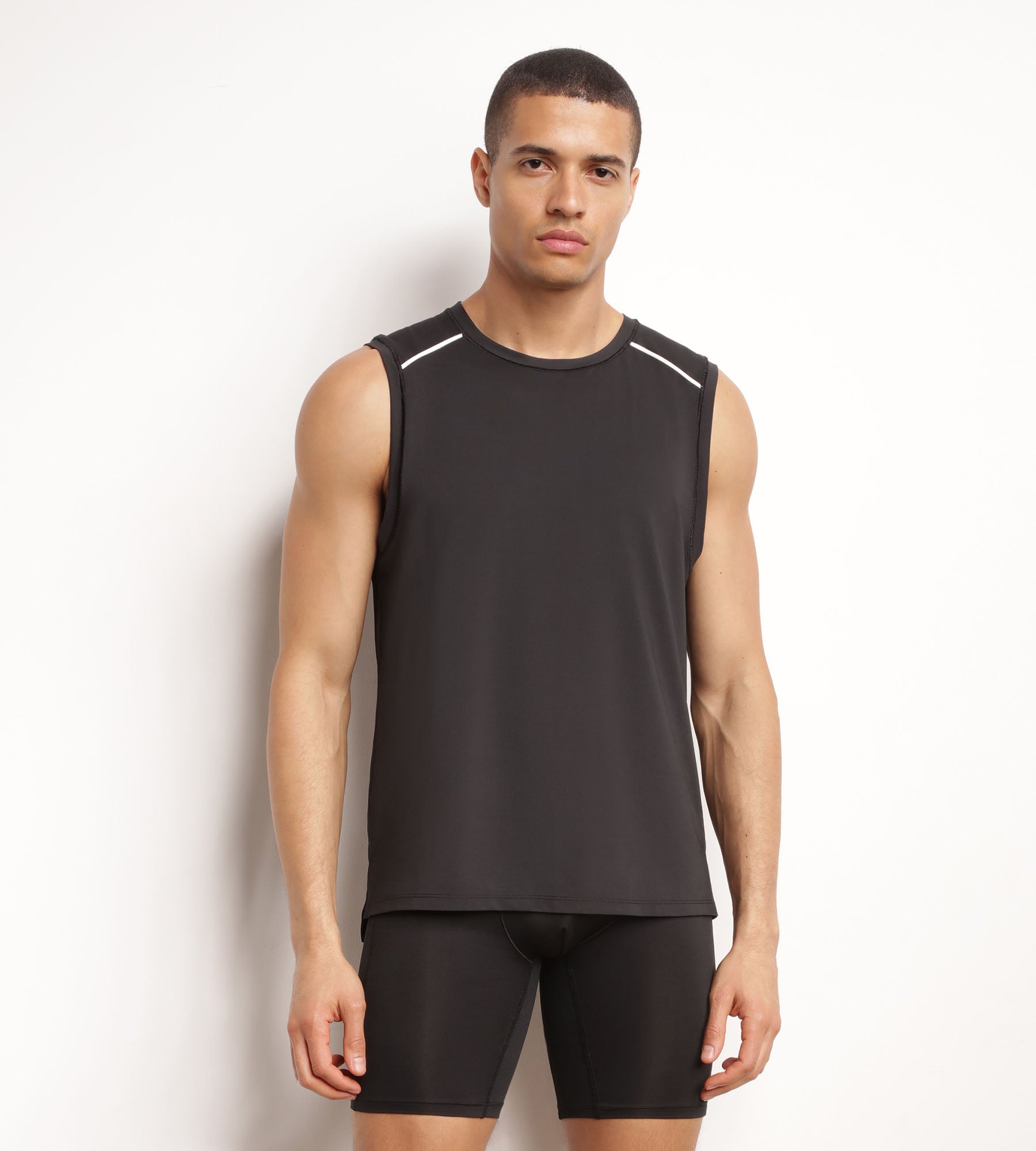 DIM Men's sports tank top in breathable material Black Dim Move