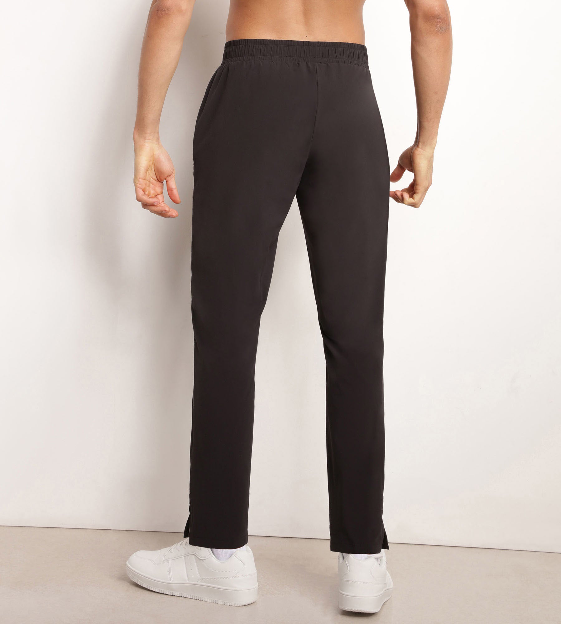 DIM Men's stretch jersey chino trousers Black Dim Move