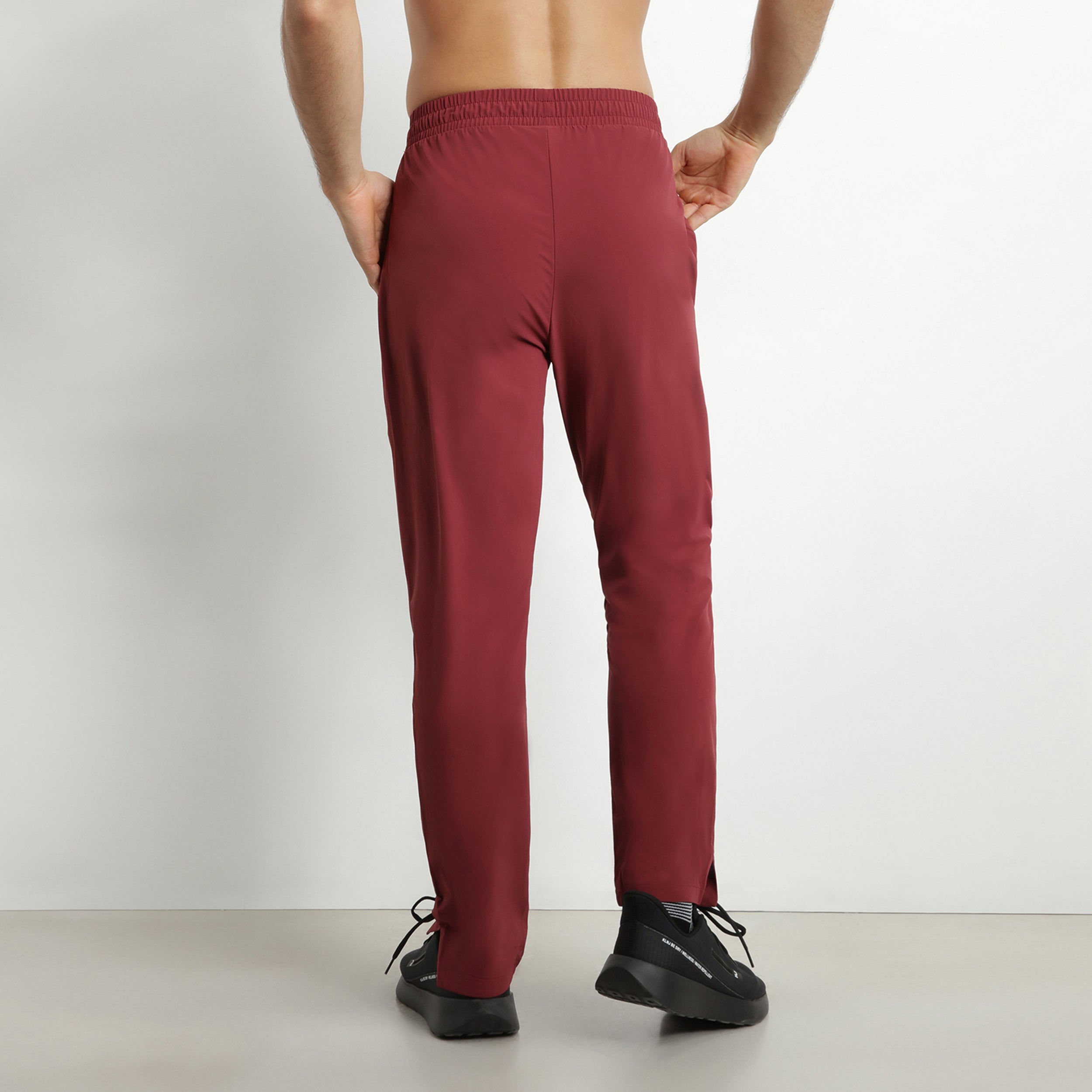 DIM Men's stretch jersey chino pants Bordeaux Dim Move