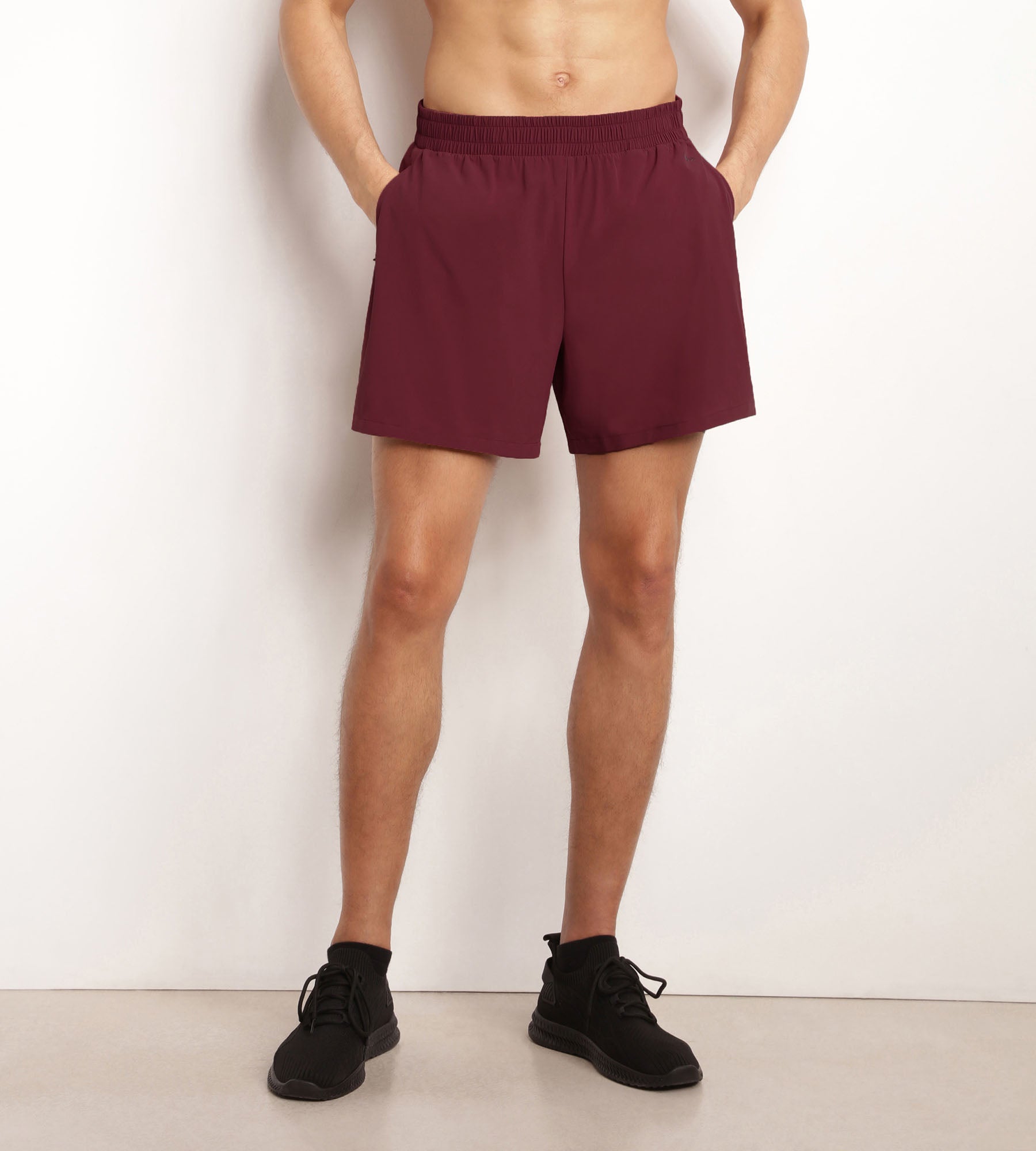 DIM Men's sports shorts in breathable Bordeaux fabric Dim Move