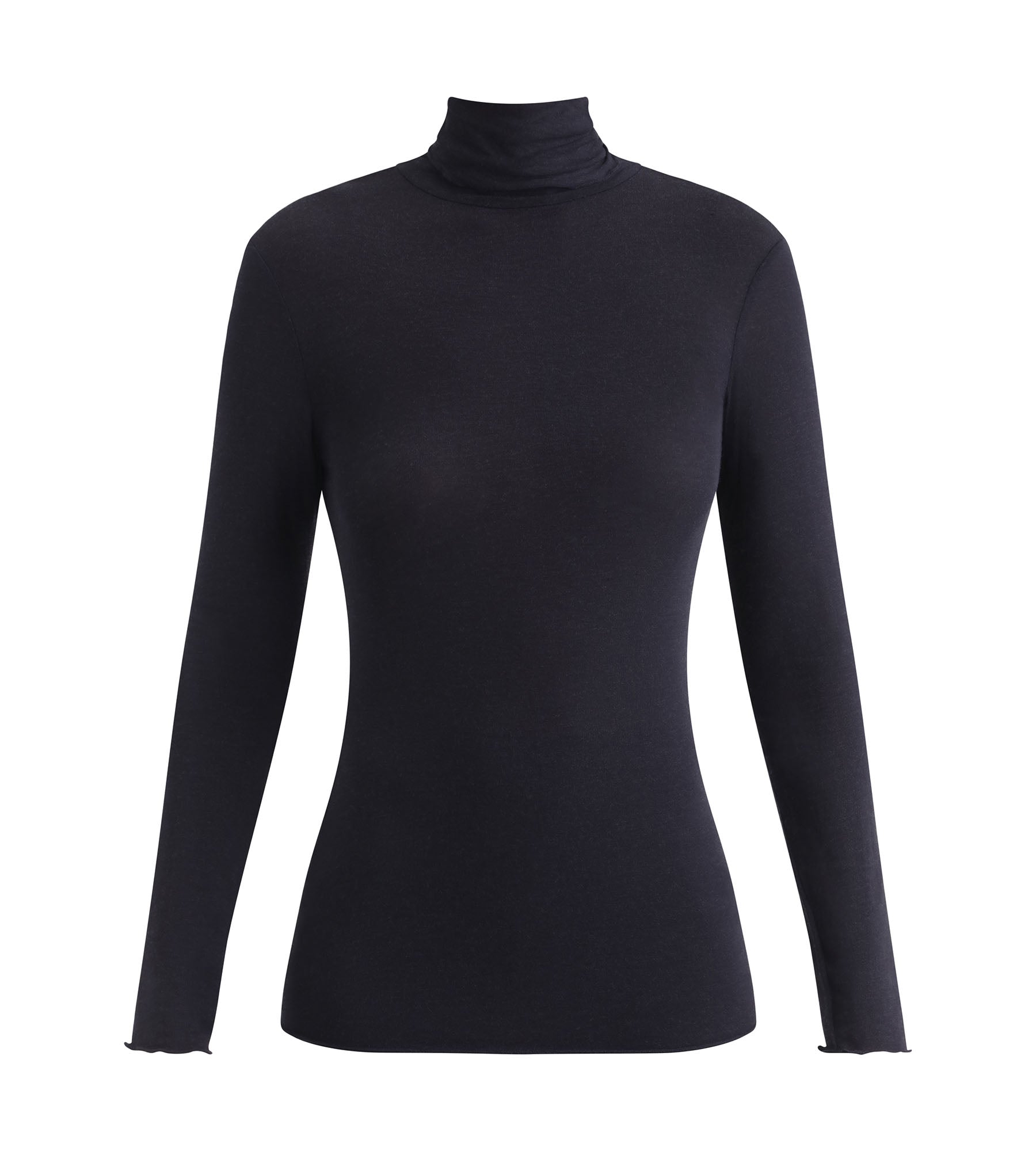 DIM Women's stand-up collar T-shirt Black Dim Thermal