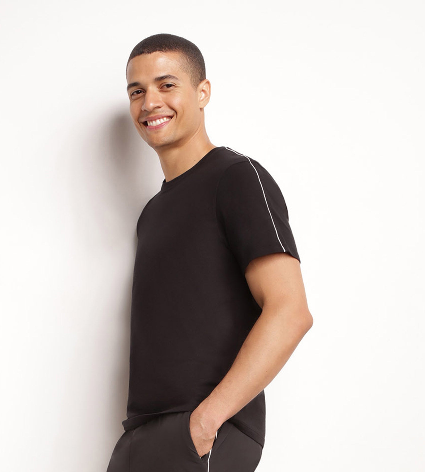 DIM Men's thermoregulating jersey sports T-shirt Black Dim Move