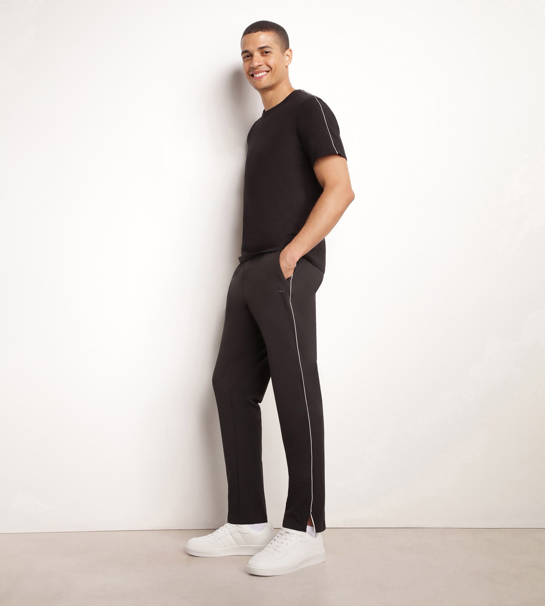 DIM Men's thermoregulating jersey sports T-shirt Black Dim Move