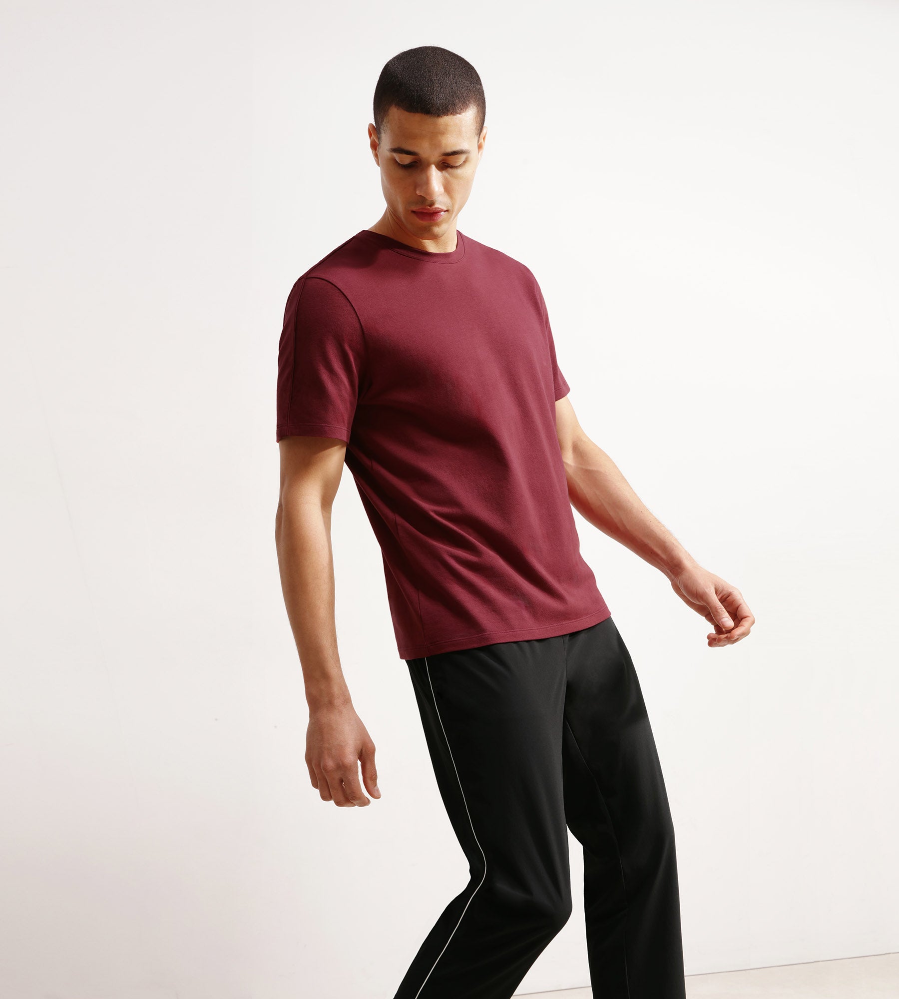 DIM Men's thermoregulating sports T-shirt in Dim Move Bordeaux jersey