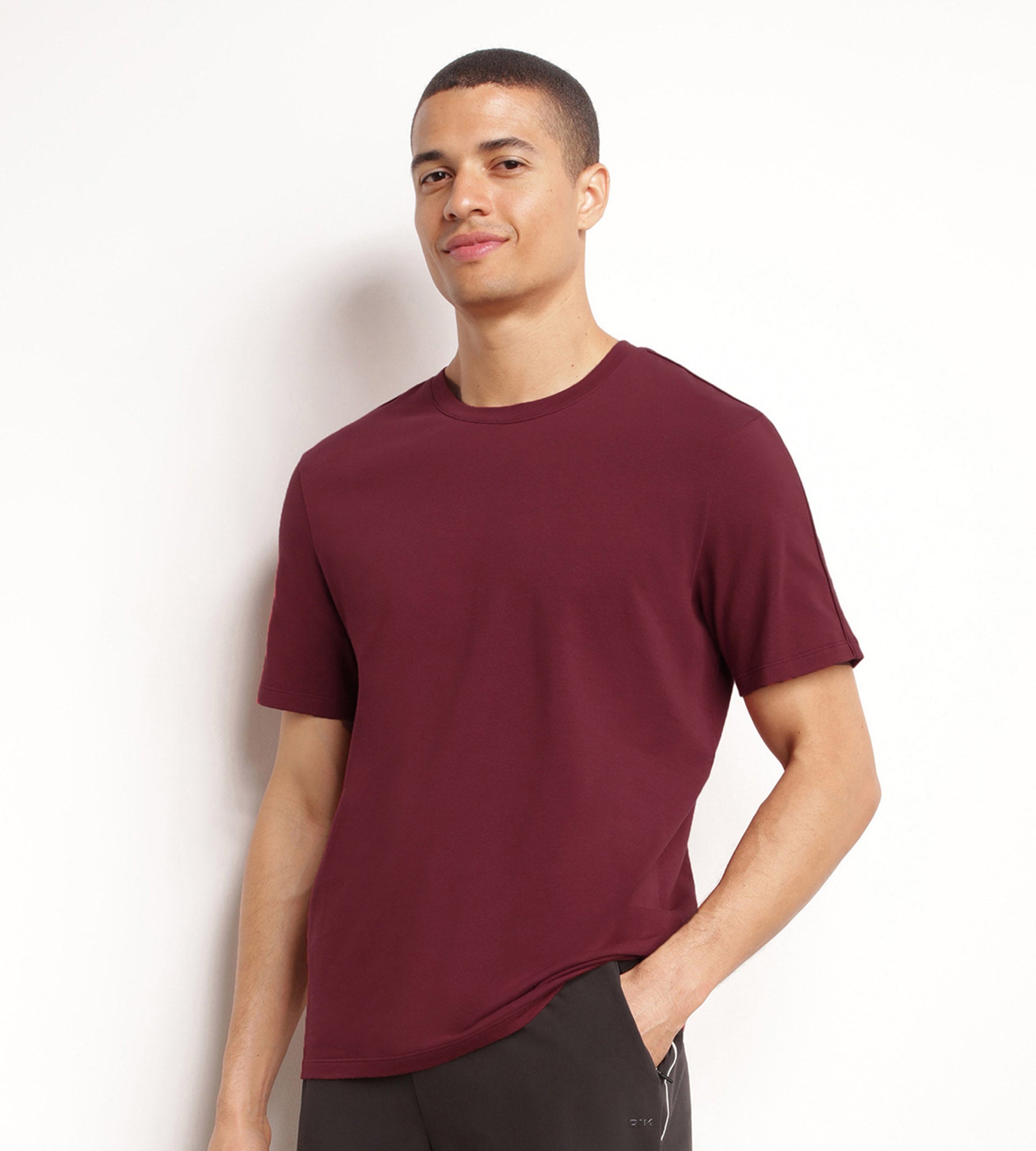 DIM Men's thermoregulating sports T-shirt in Dim Move Bordeaux jersey