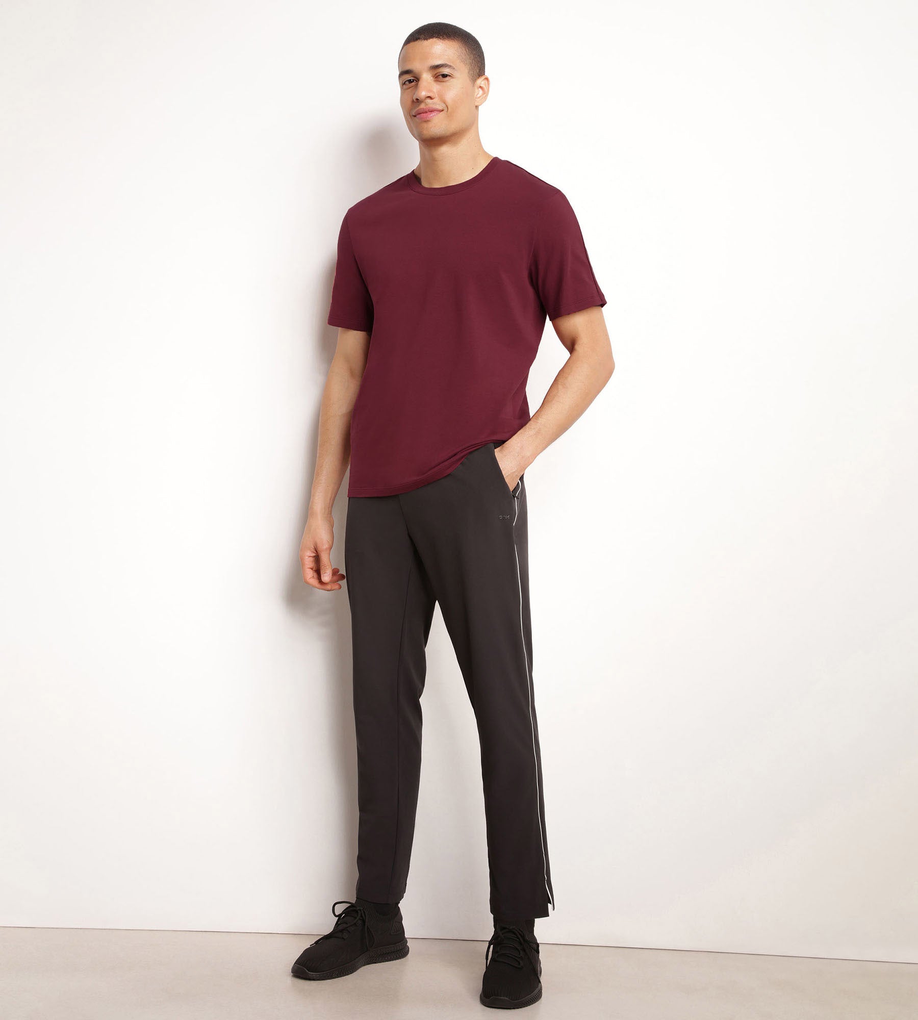 DIM Men's thermoregulating sports T-shirt in Dim Move Bordeaux jersey