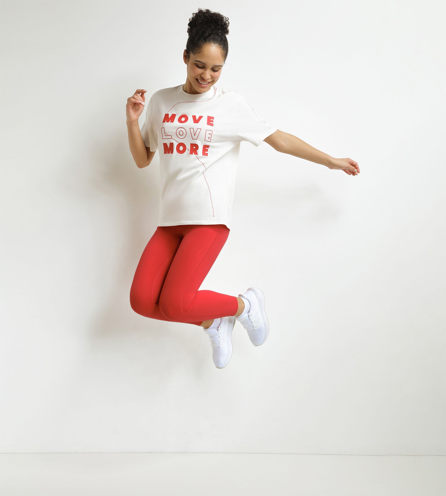 DIM Women's thermoregulating jersey sports T-shirt Red Dim Move