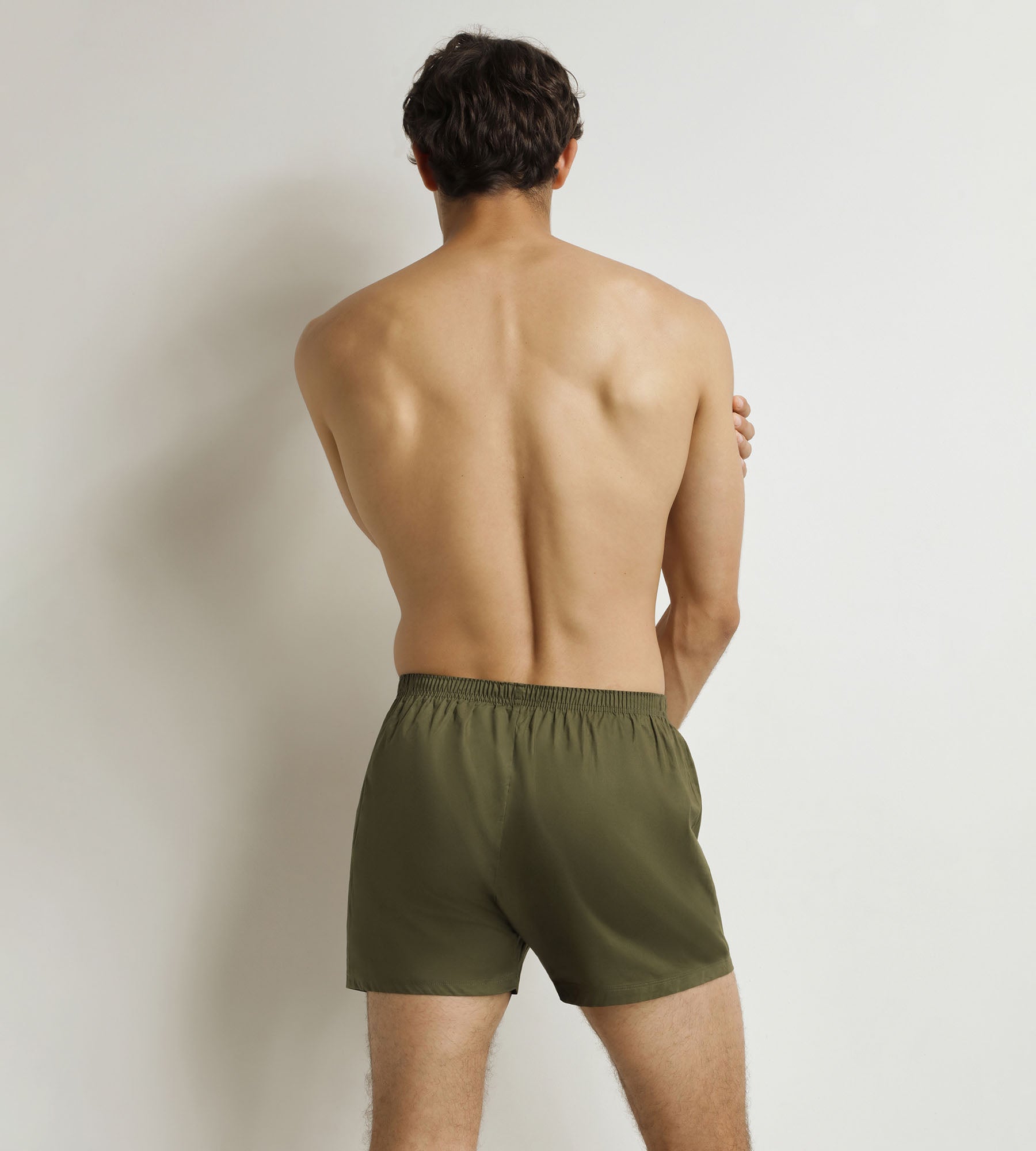 DIM Men's green tennis shorts Cotton Stretch