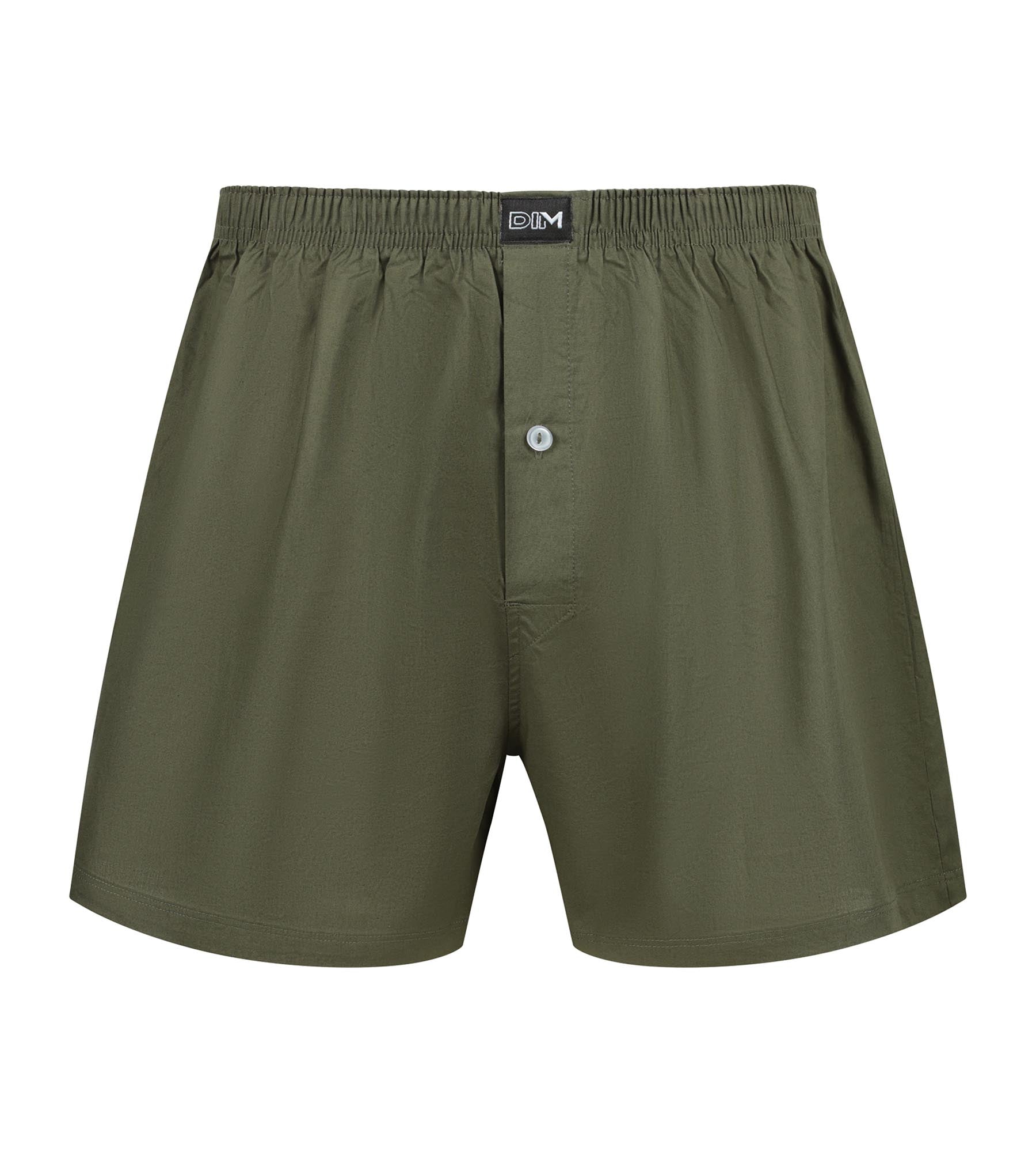 DIM Men's green tennis shorts Cotton Stretch