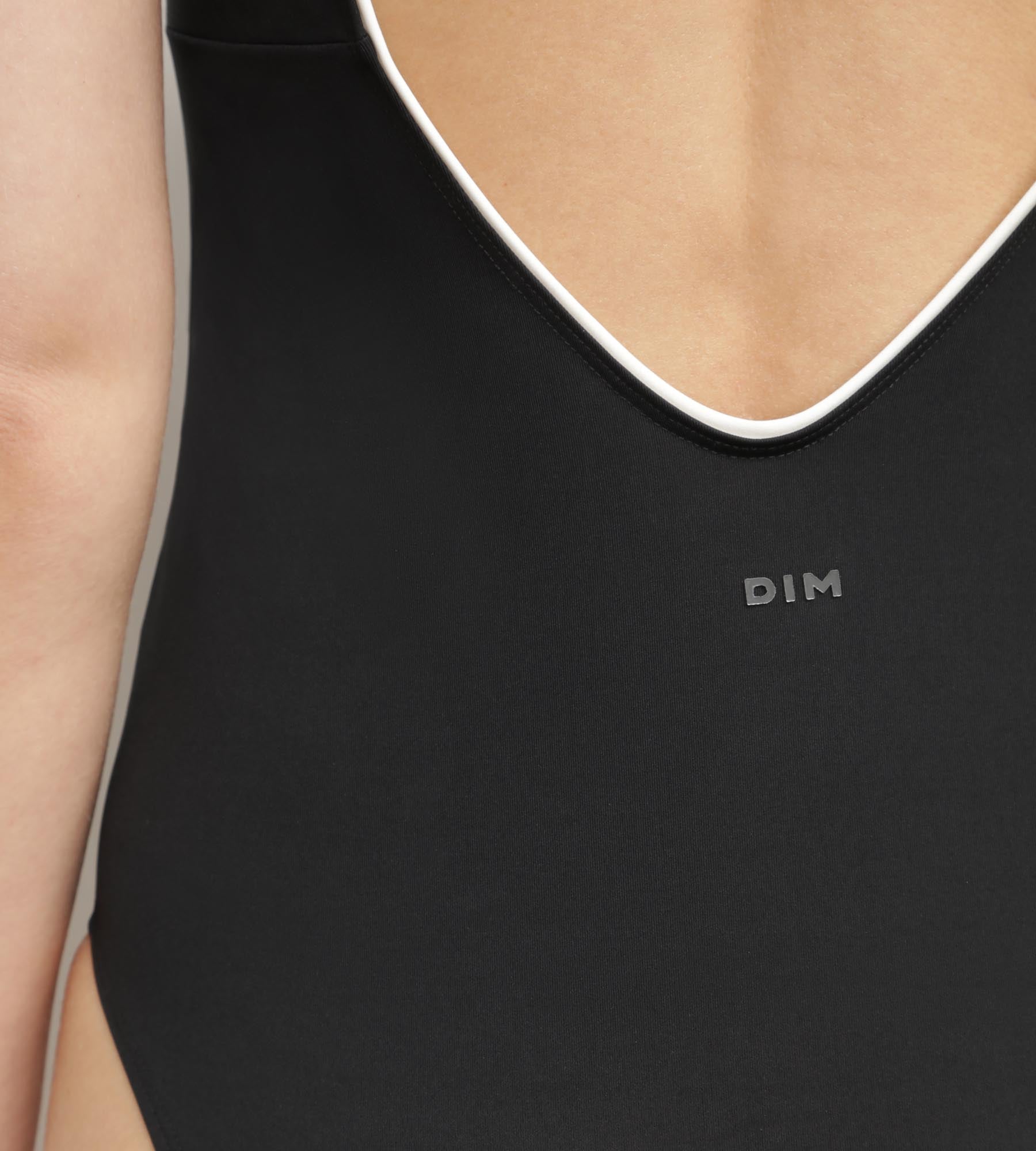 DIM Women's 1-piece microfibre swimming costume Black Dim Move