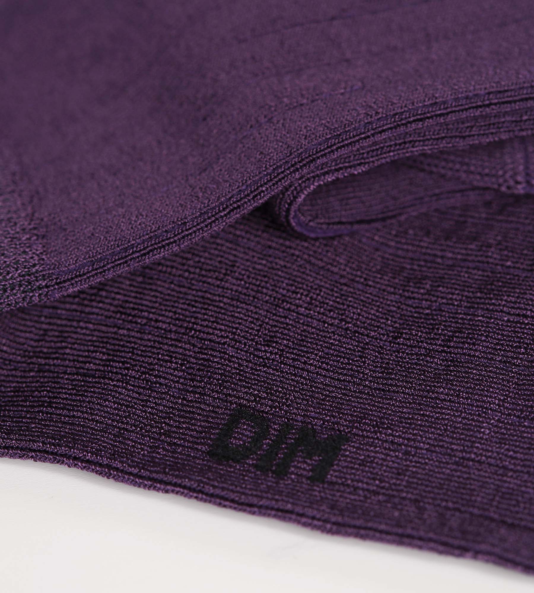 DIM Women's ribbed socks in satin cotton Violet Dim Mode