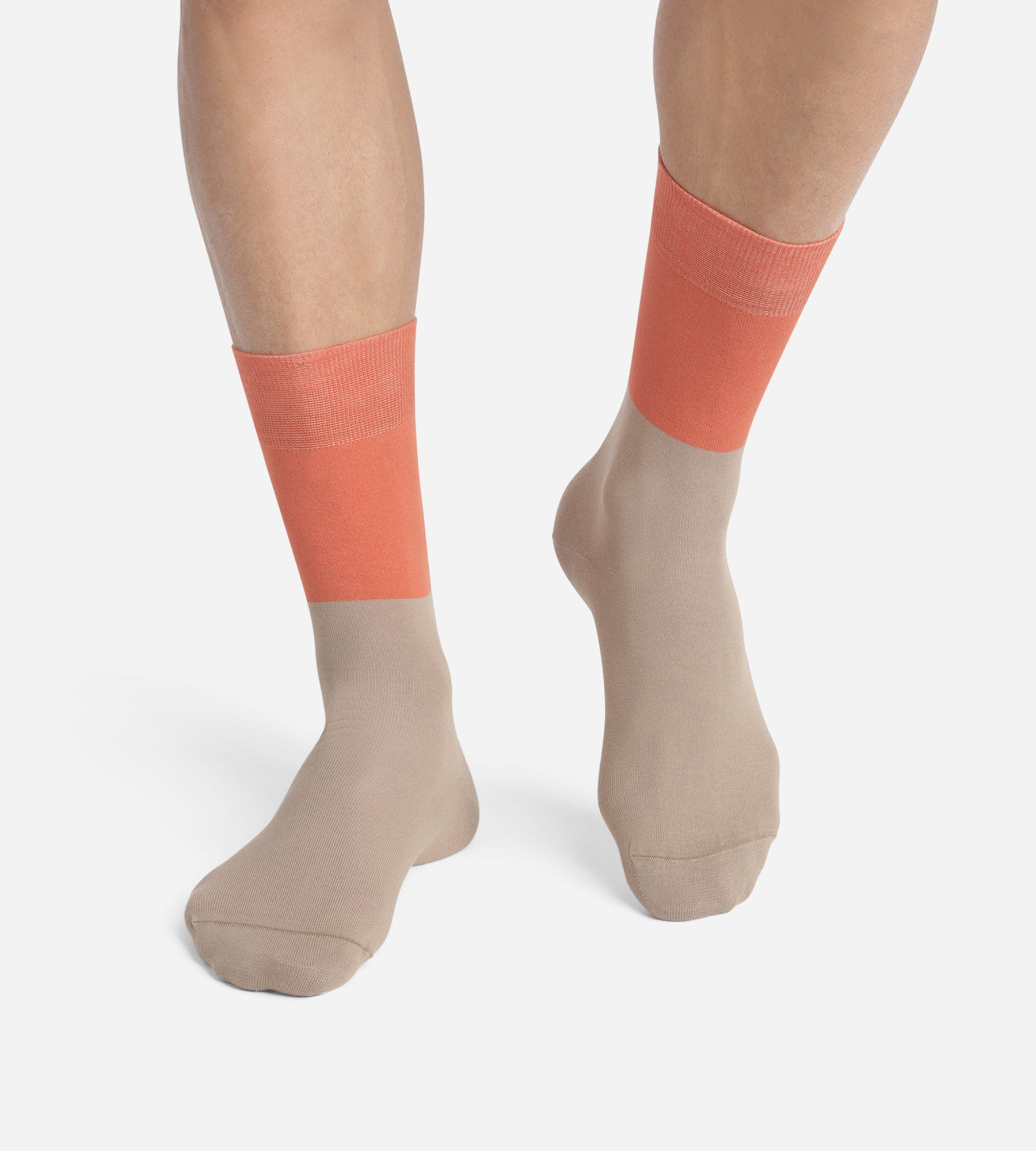 DIM Praline colorblock effect cotton men's socks Dim Mode
