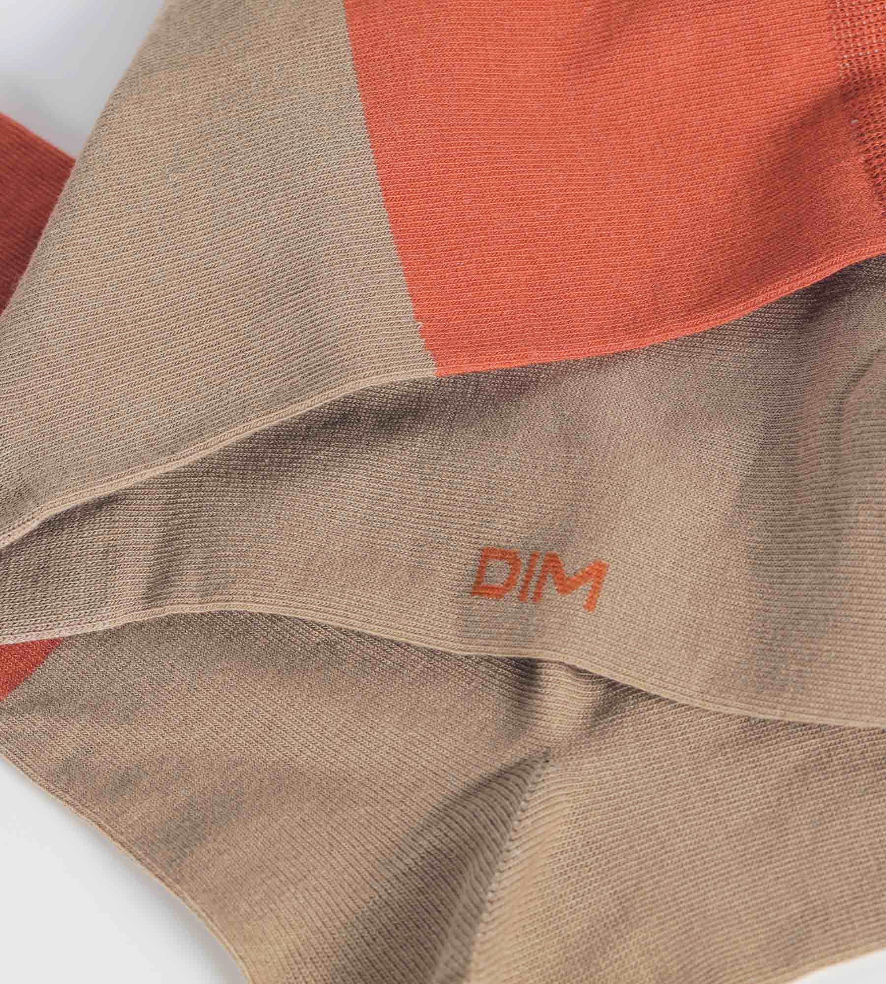 DIM Praline colorblock effect cotton men's socks Dim Mode
