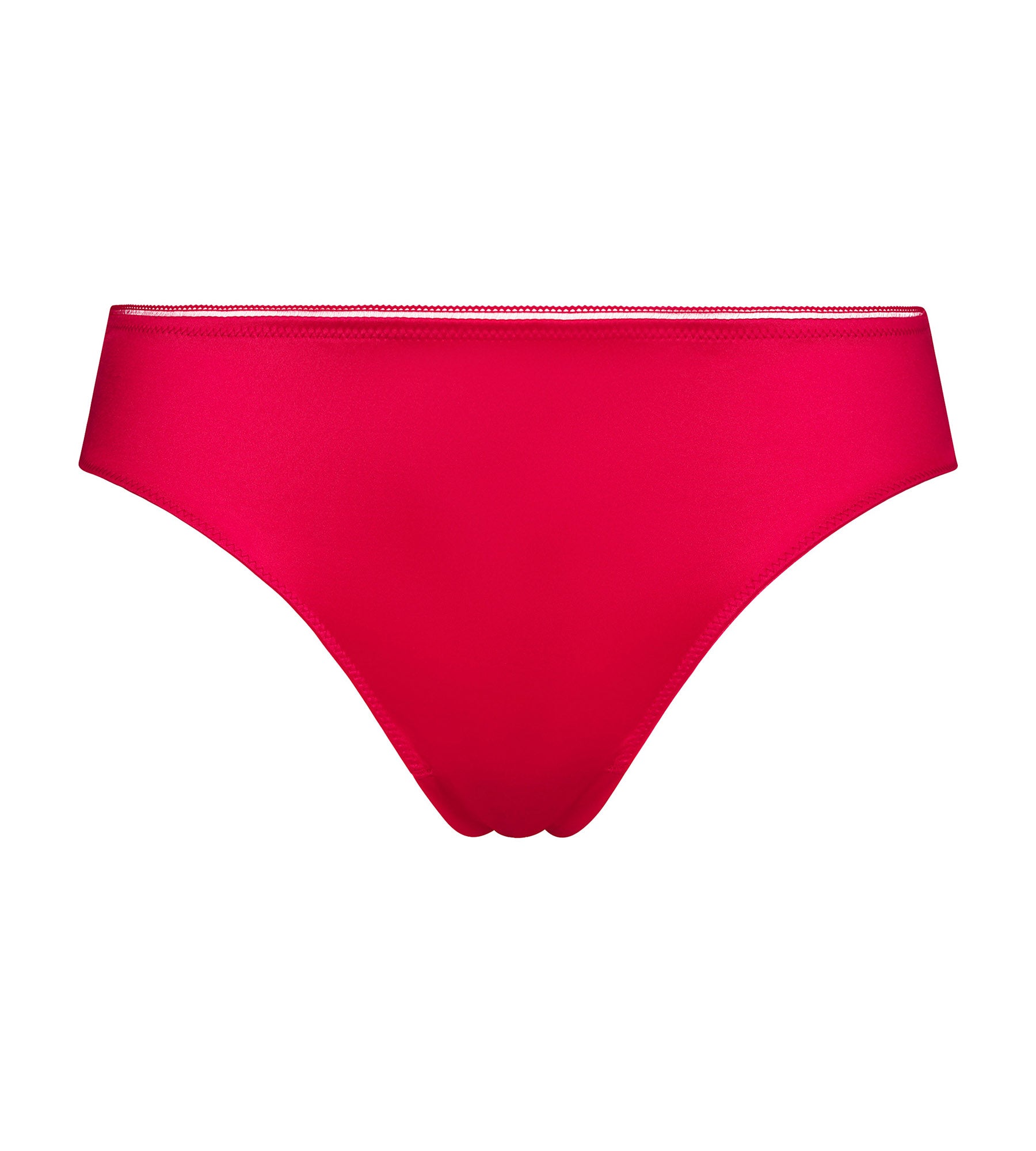 DIM Red satin microfiber woman's tanga Dim Chéri