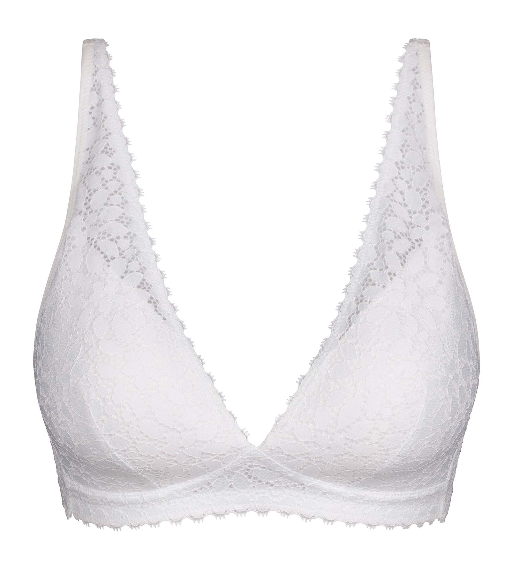 DIM Triangle bra with microfiber foam White Daily Dentelle