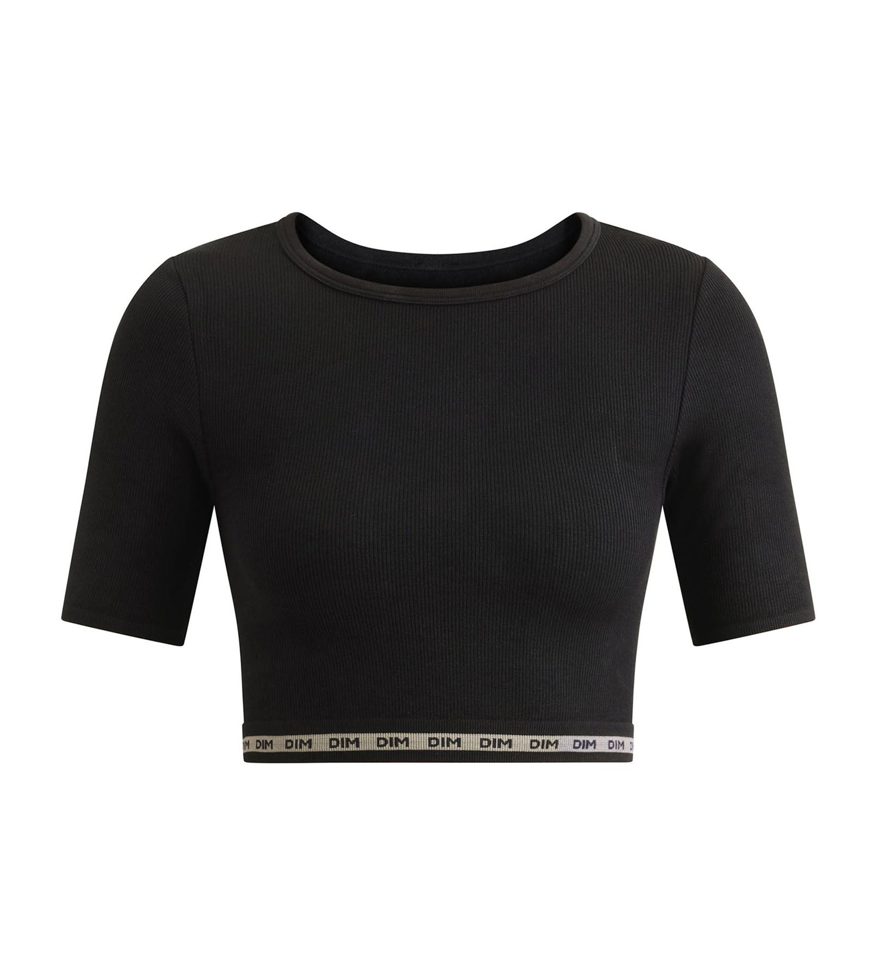 DIM Seamless microfiber ribbed women's top Black Dim Icons Seamless
