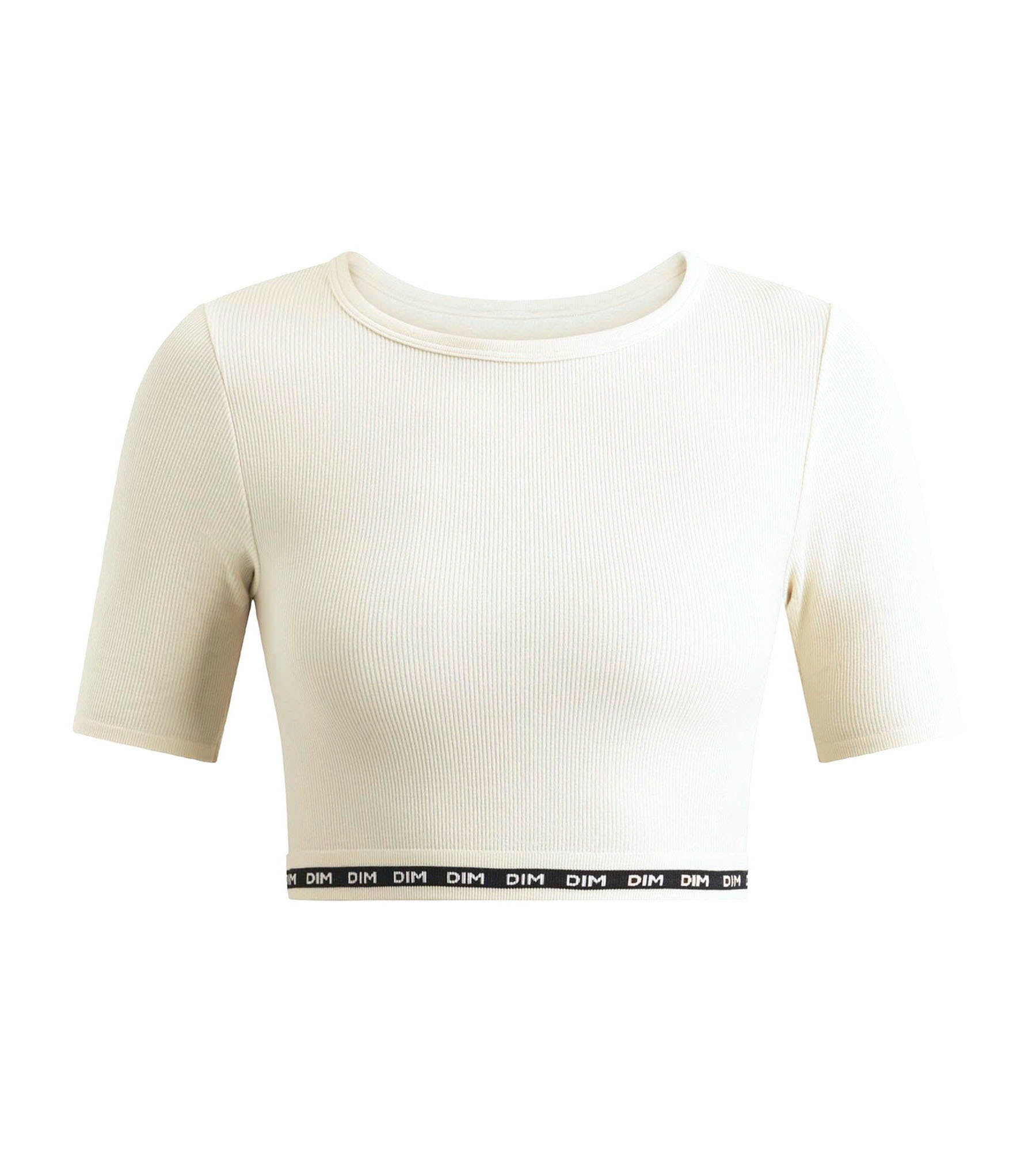 DIM Seamless women's top in ribbed microfiber Beige Dim Icons Seamless