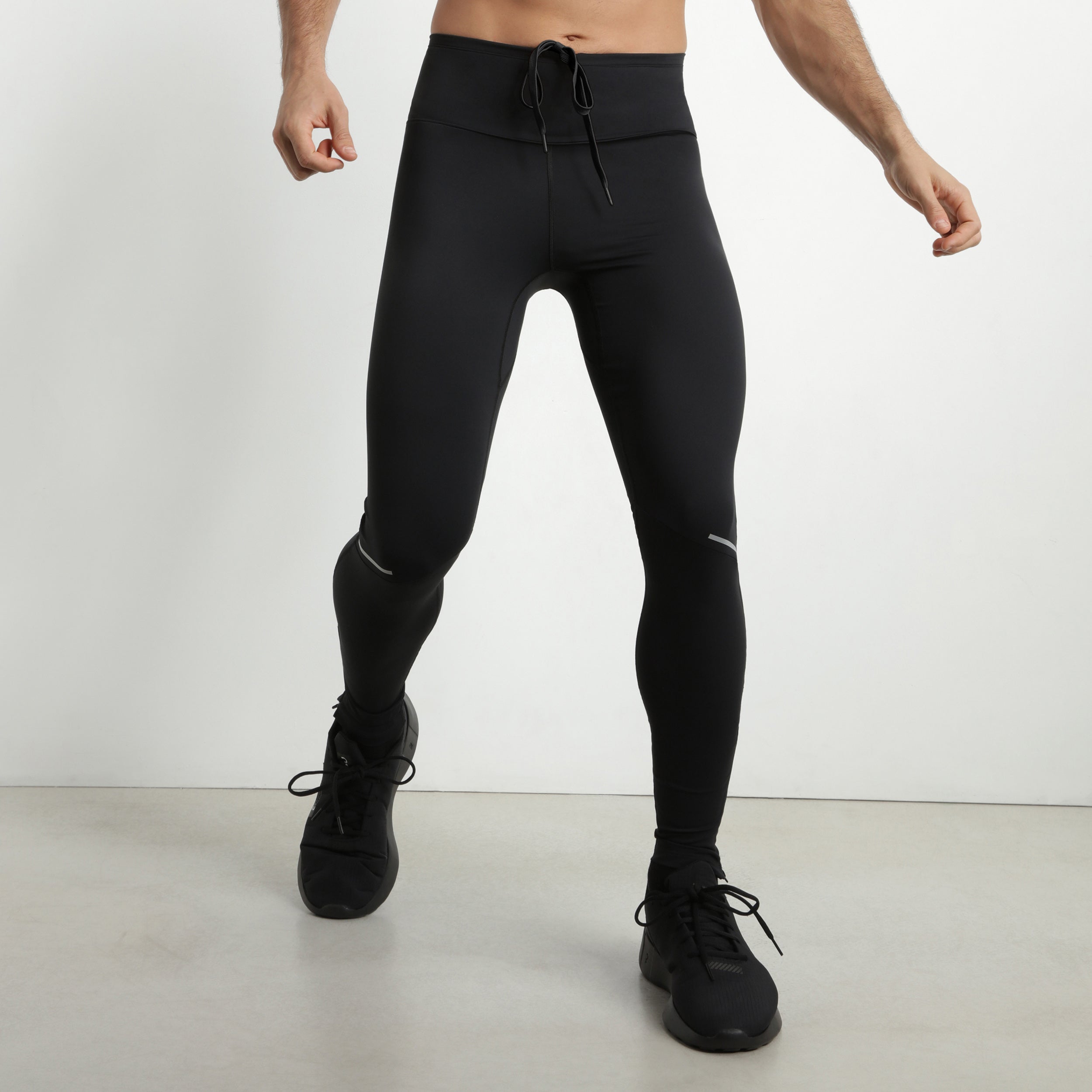 DIM Men's adjustable microfiber sports leggings Black Dim Move