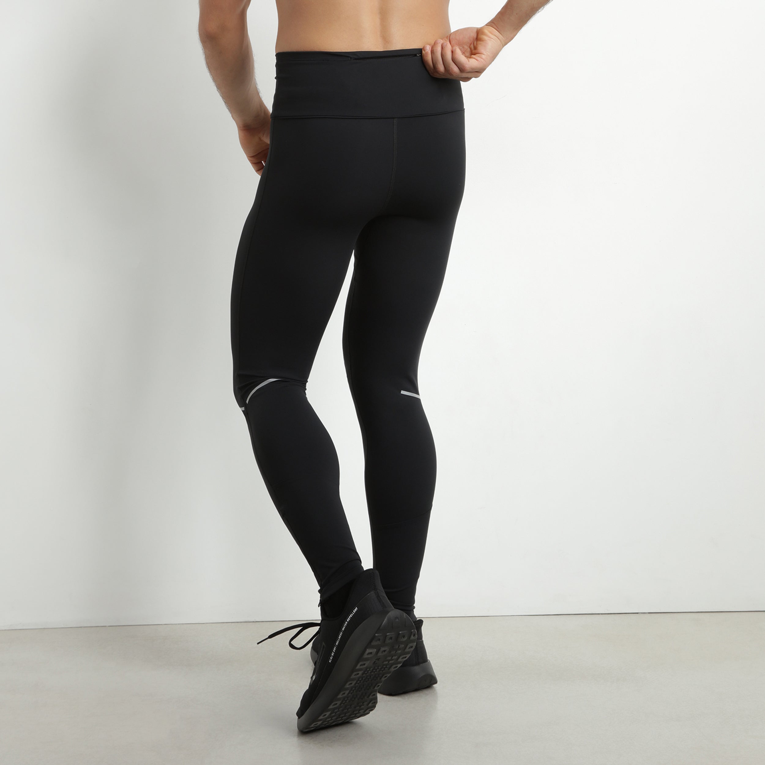 DIM Men's adjustable microfiber sports leggings Black Dim Move