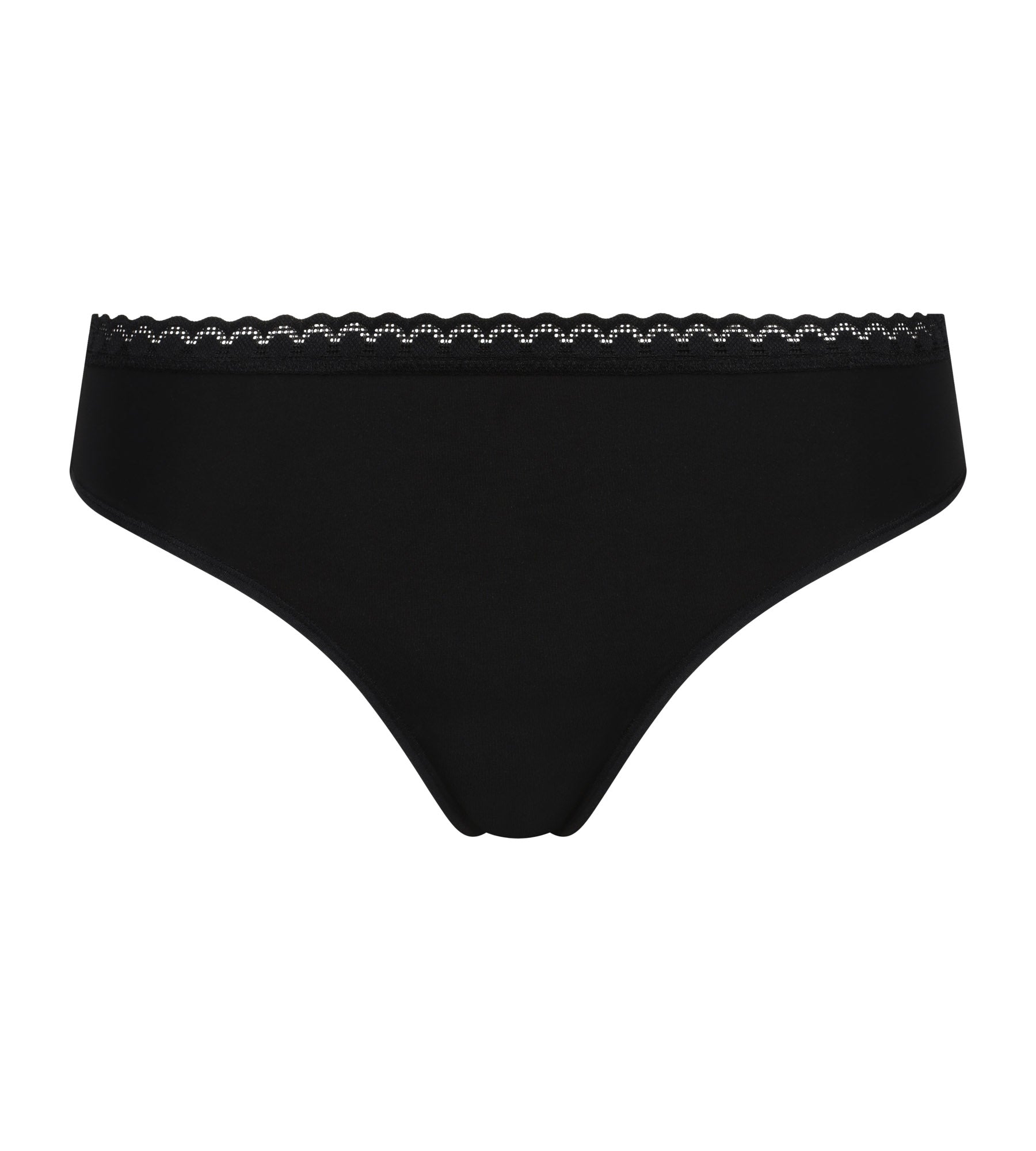 DIM Women's thong with lace Daily Micro Black