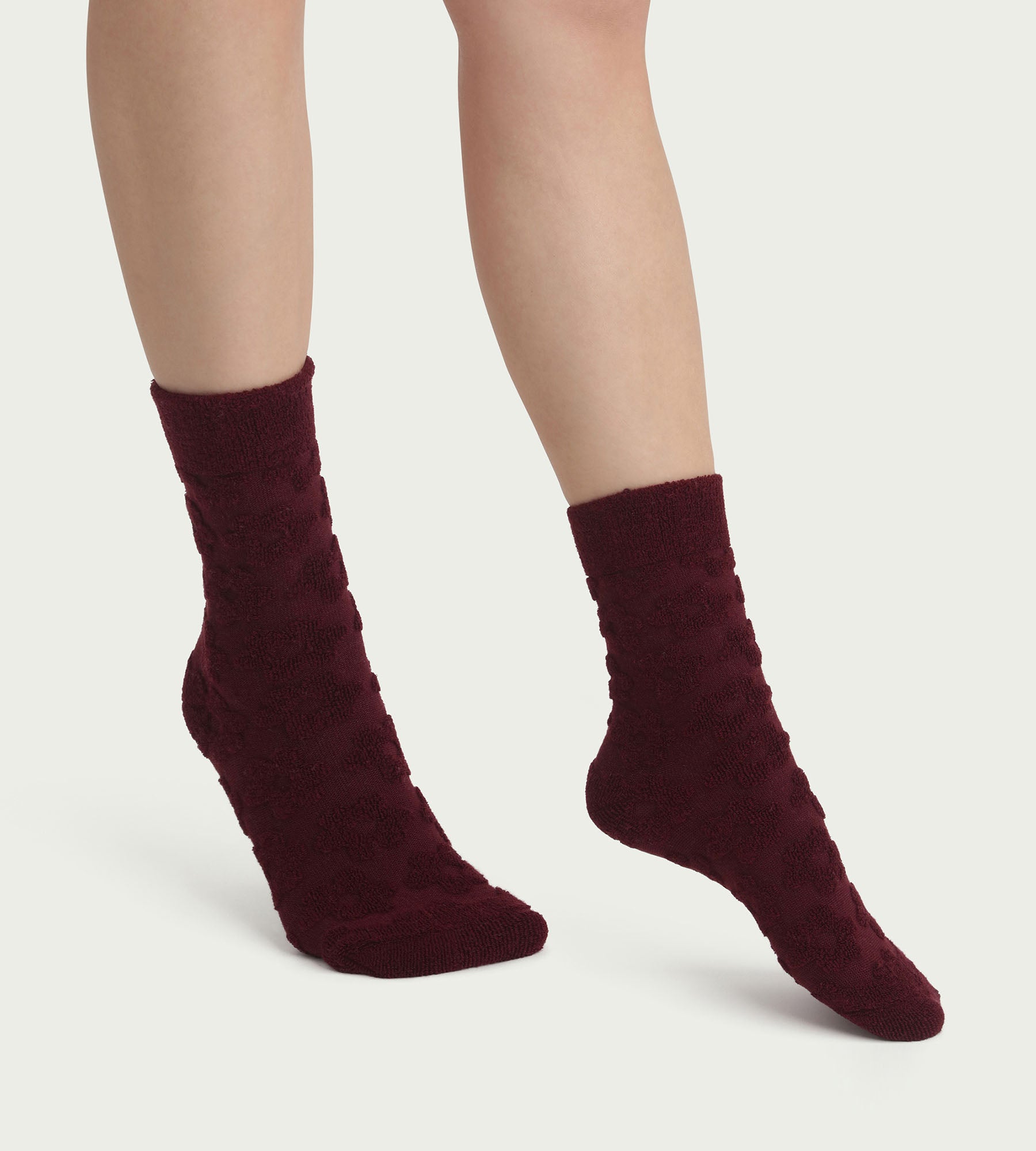 DIM Women's fig terry socks with flowers Dim Mode