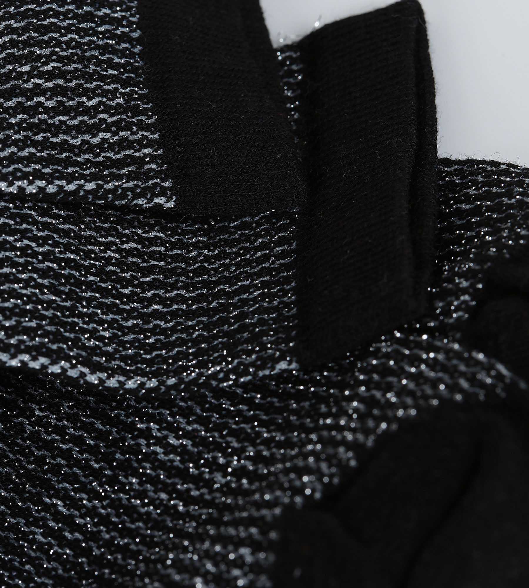 DIM Women's black and silver Lurex socks Dim Mode