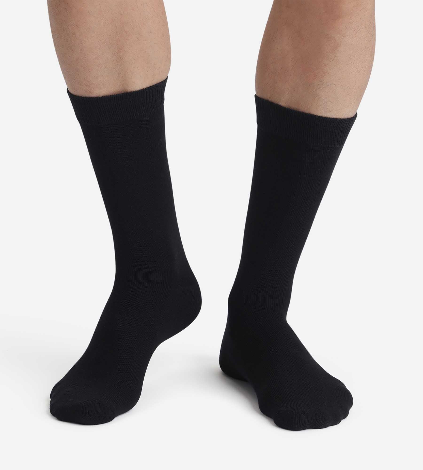 DIM Pack of 2 pairs of black Thermo socks for men