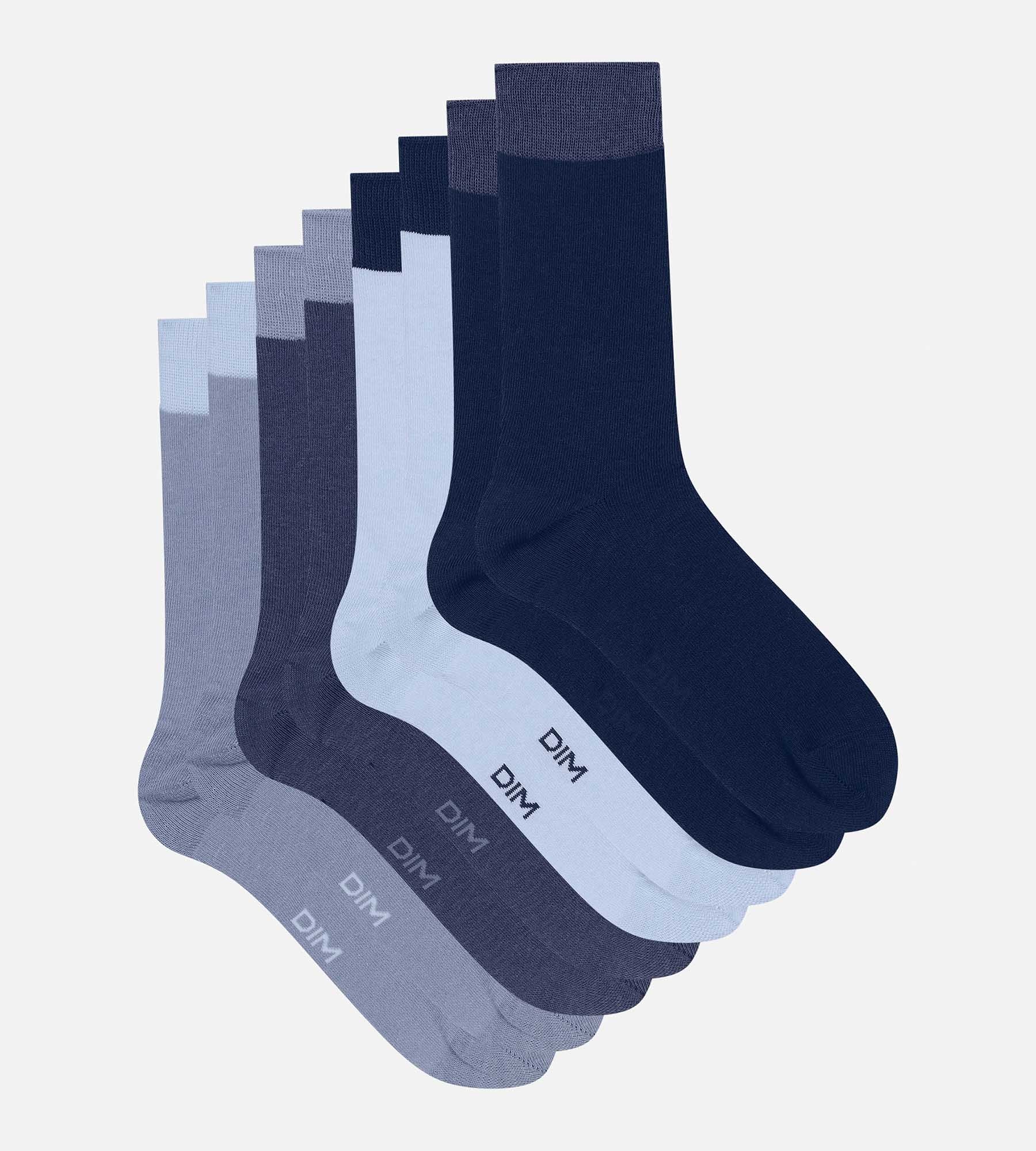 DIM Pack of 4 pairs of men's socks Blue EcoDim Mode