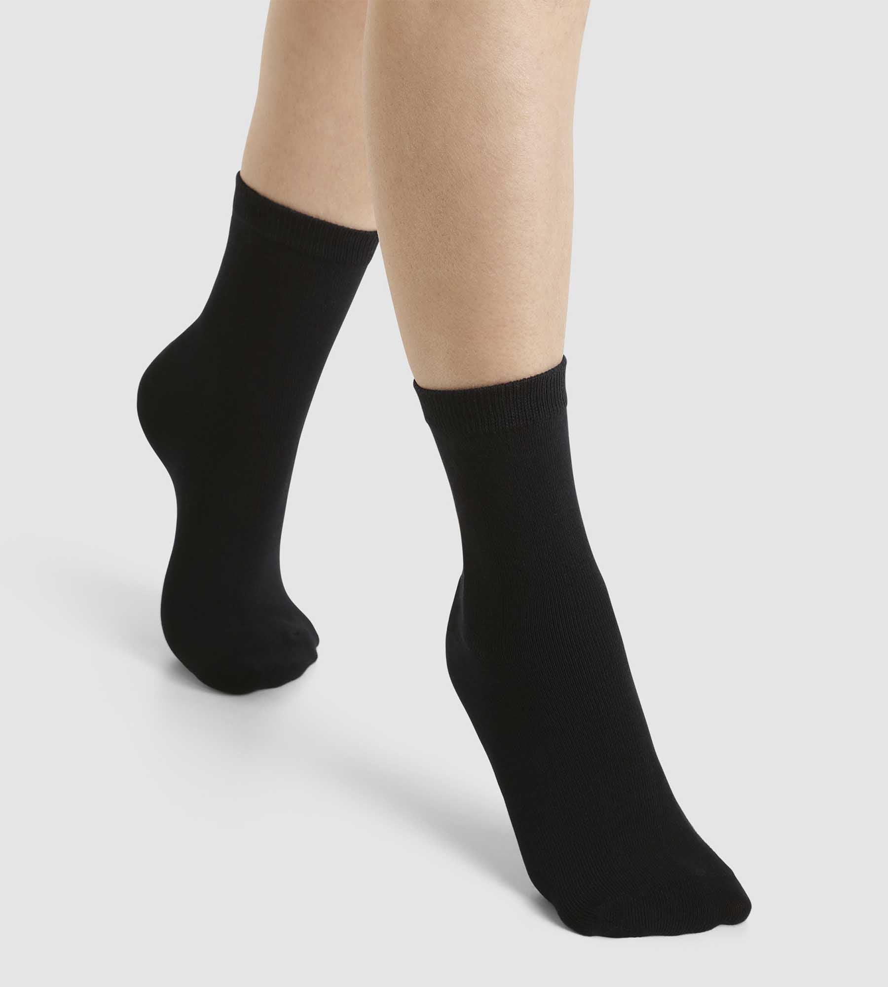 DIM Children's warm black Thermo Fleece socks