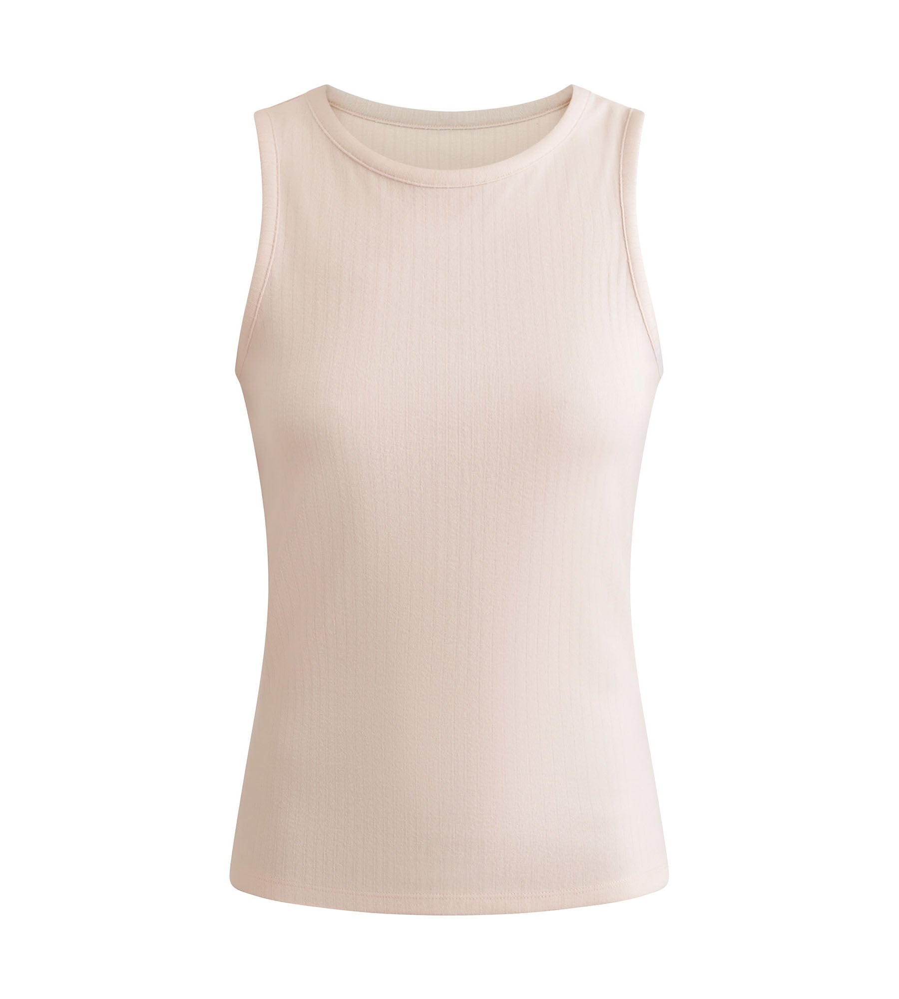 DIM Pink ribbed tank top Dim Thermal x Inès de La Fressange