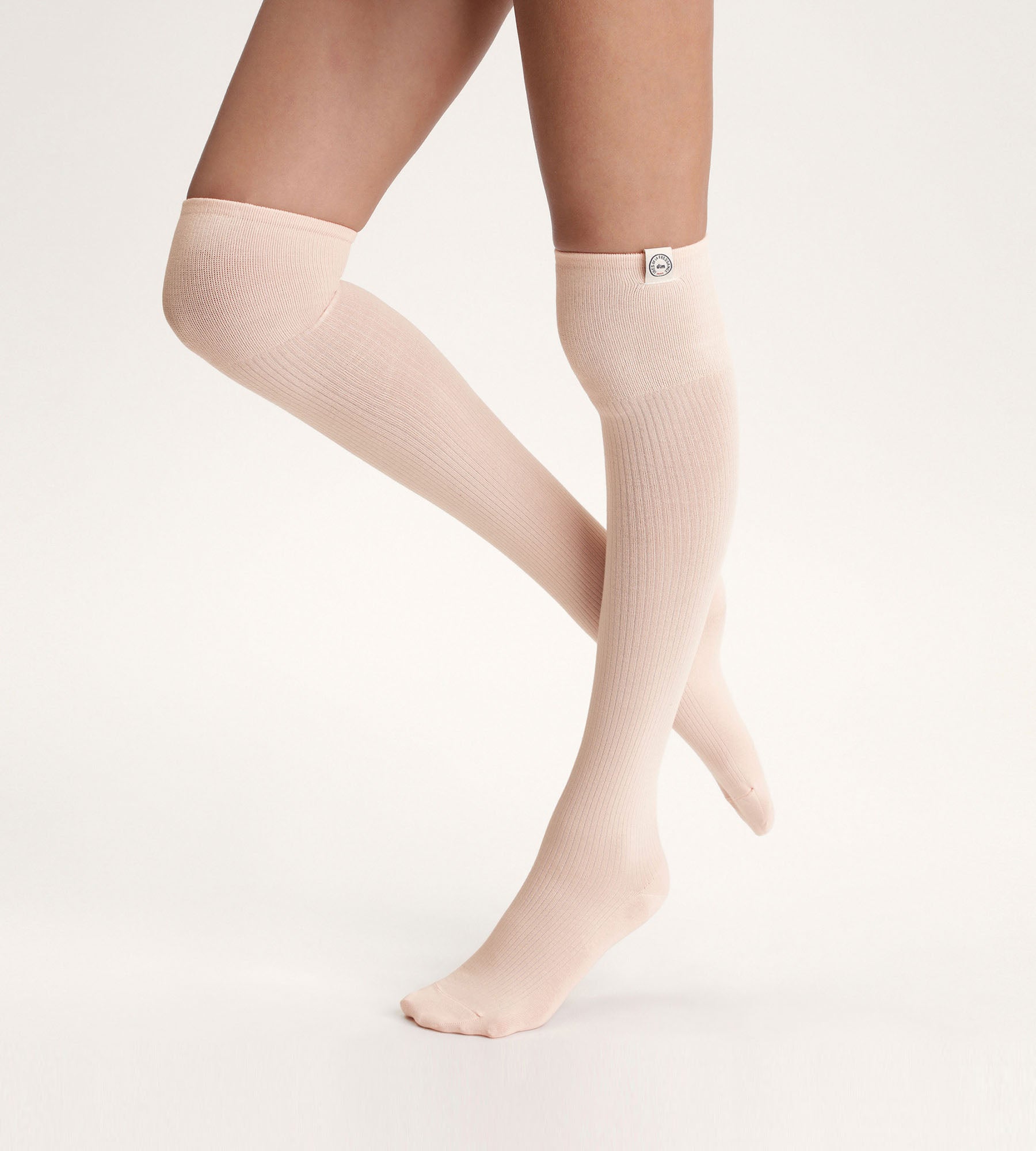DIM Women's high socks Pink Dim x Inès de La Fressange