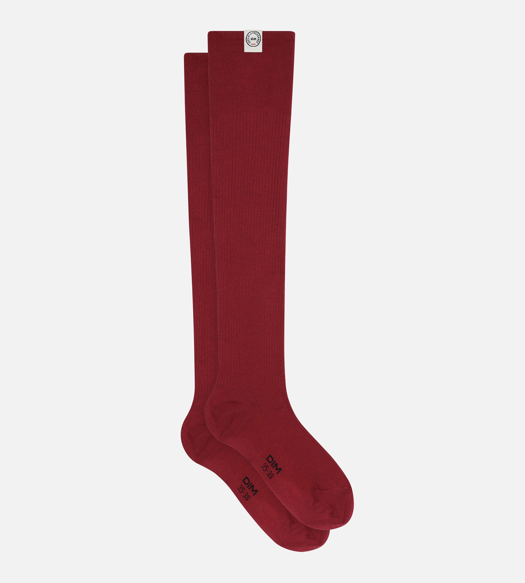 DIM Women's high socks Red Dim x Ines de La Fressange